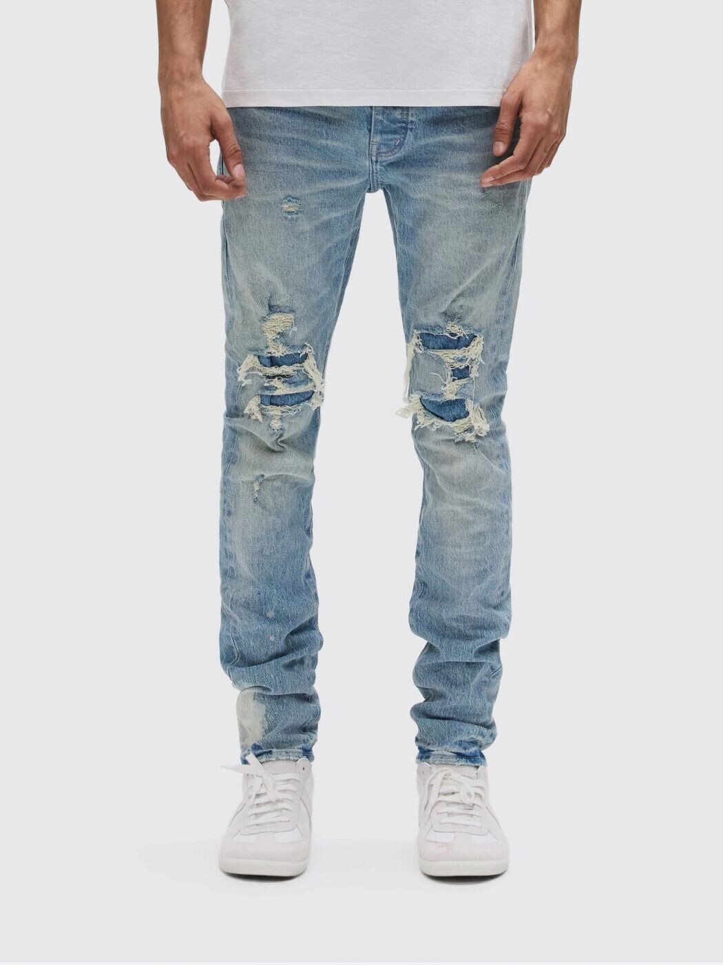 パープル PURPLE ジーンズ メンズ 青み Jeans P001SGRP226 関税 貨物輸送無料 2026SS gi