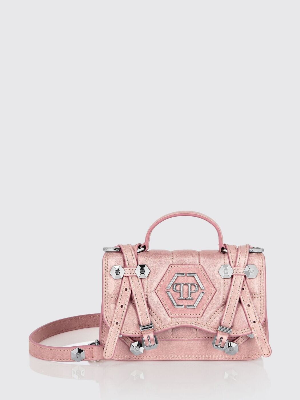 フィリップ飾り気の無い PHILIPP PLEIN 御徒面子 レディース サクラ色 Business bags PAEAWBA2101PLE010N 関税 貨物輸送無料 2026SS gi