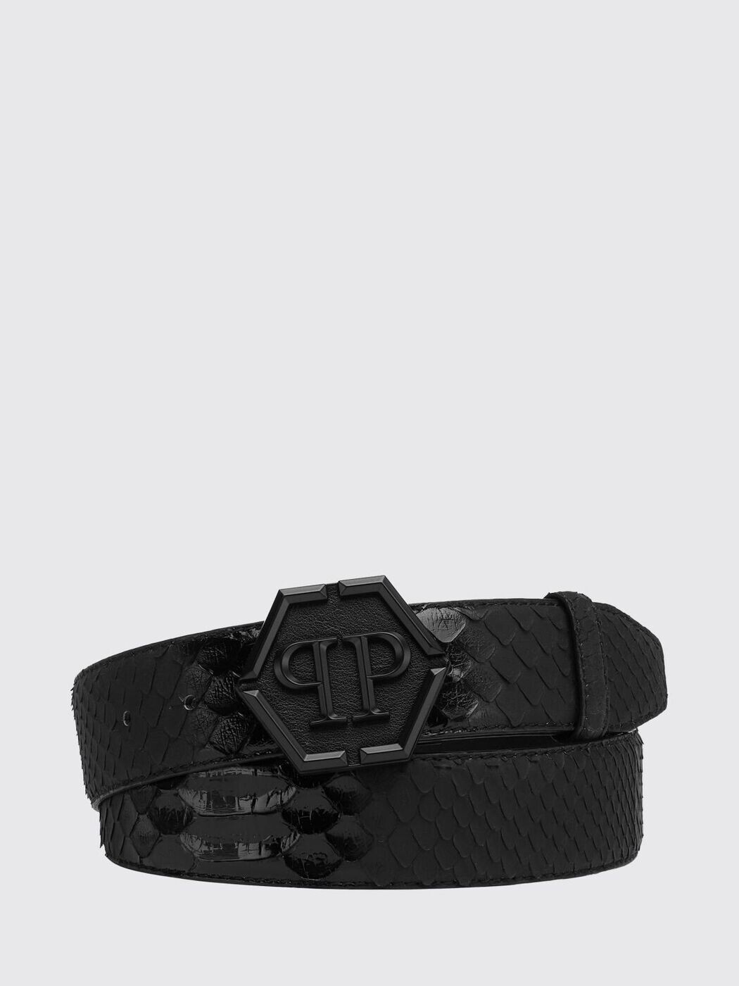フィリップ 飾り気のない PHILIPP PLEIN 三尺帯 メンズ 黒いこと Belts FABAMVA0761PLE029P 関税 貨物輸送無料 2026SS gi