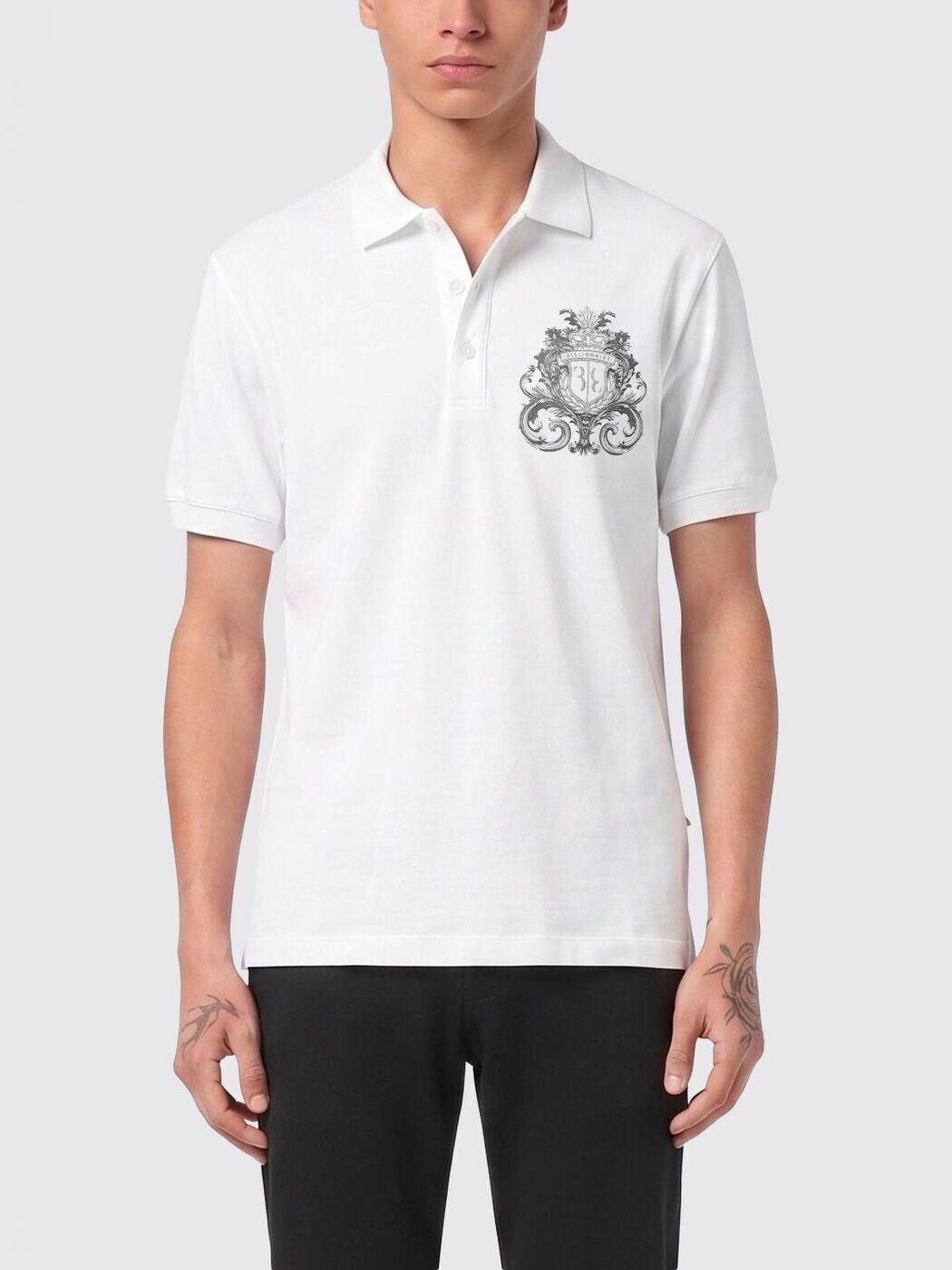 ビリオネア BILLIONAIRE スポーツシャツ メンズ 白いこと Polo shirts IAECMRK0103BTE032N 関税 貨物輸送無料 2026SS gi