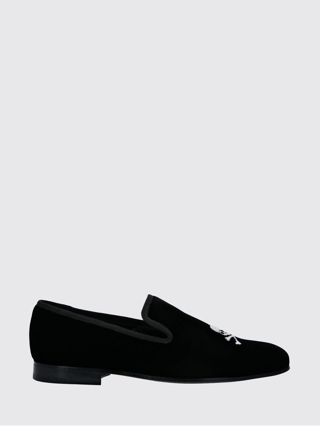 フィリップ 飾り気の無い PHILIPP PLEIN 置き目毛革 メンズ 黒いこと Loafers FAASMSB0535PTE003N Black 関税 貨物輸送無料 2026SS gi