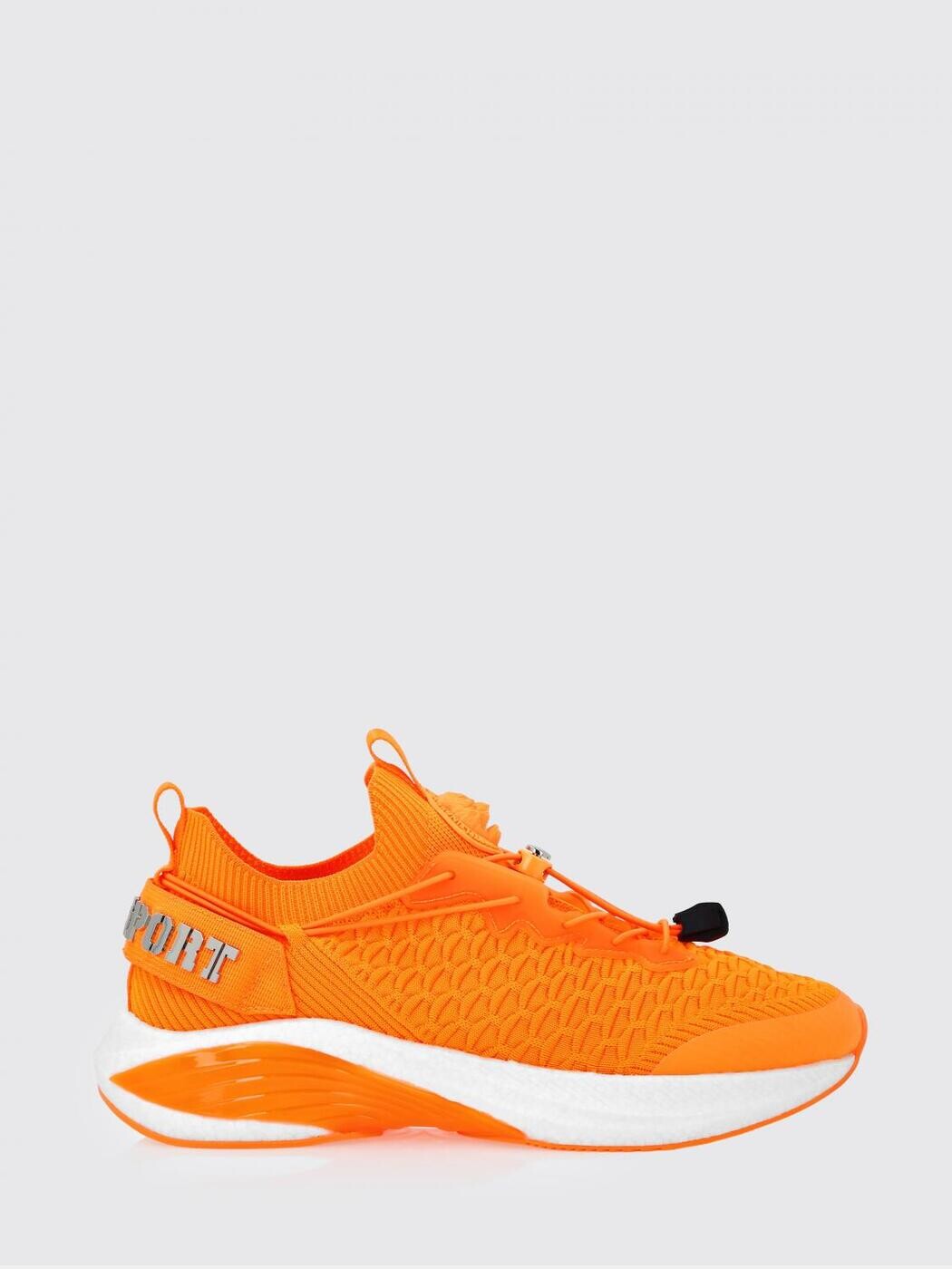 飾り気のない運動競技 PLEIN SPORT スニーカー メンズ オレンジ色 Sneakers SAESUSC0751STE003N 関税 貨物輸送無料 2026SS gi