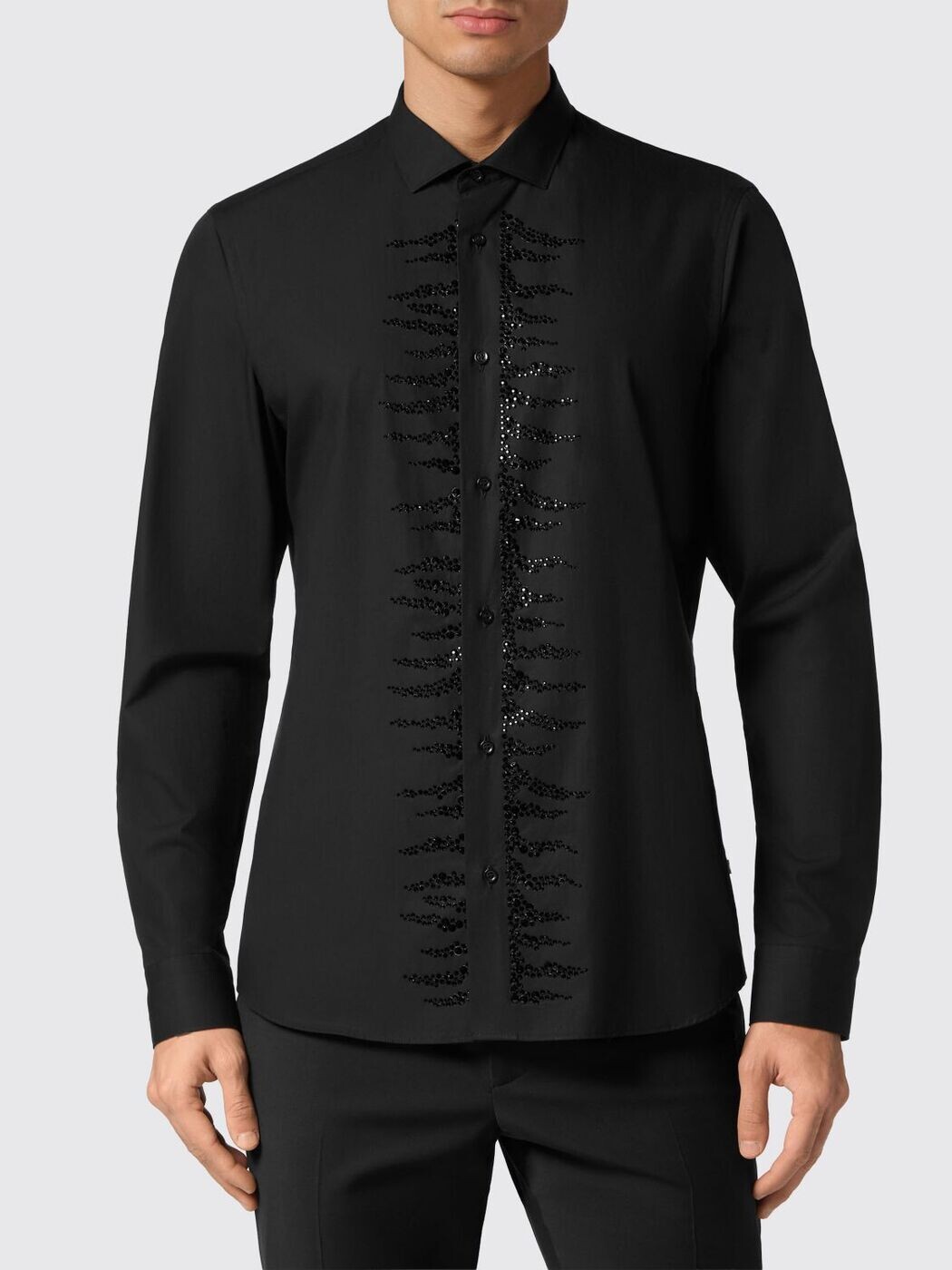 フィリップ 飾り気の無い PHILIPP PLEIN ティーシャツ メンズ 黒いこと Shirts FADCMRP2205PTE003N 関税 貨物輸送無料 2026SS gi