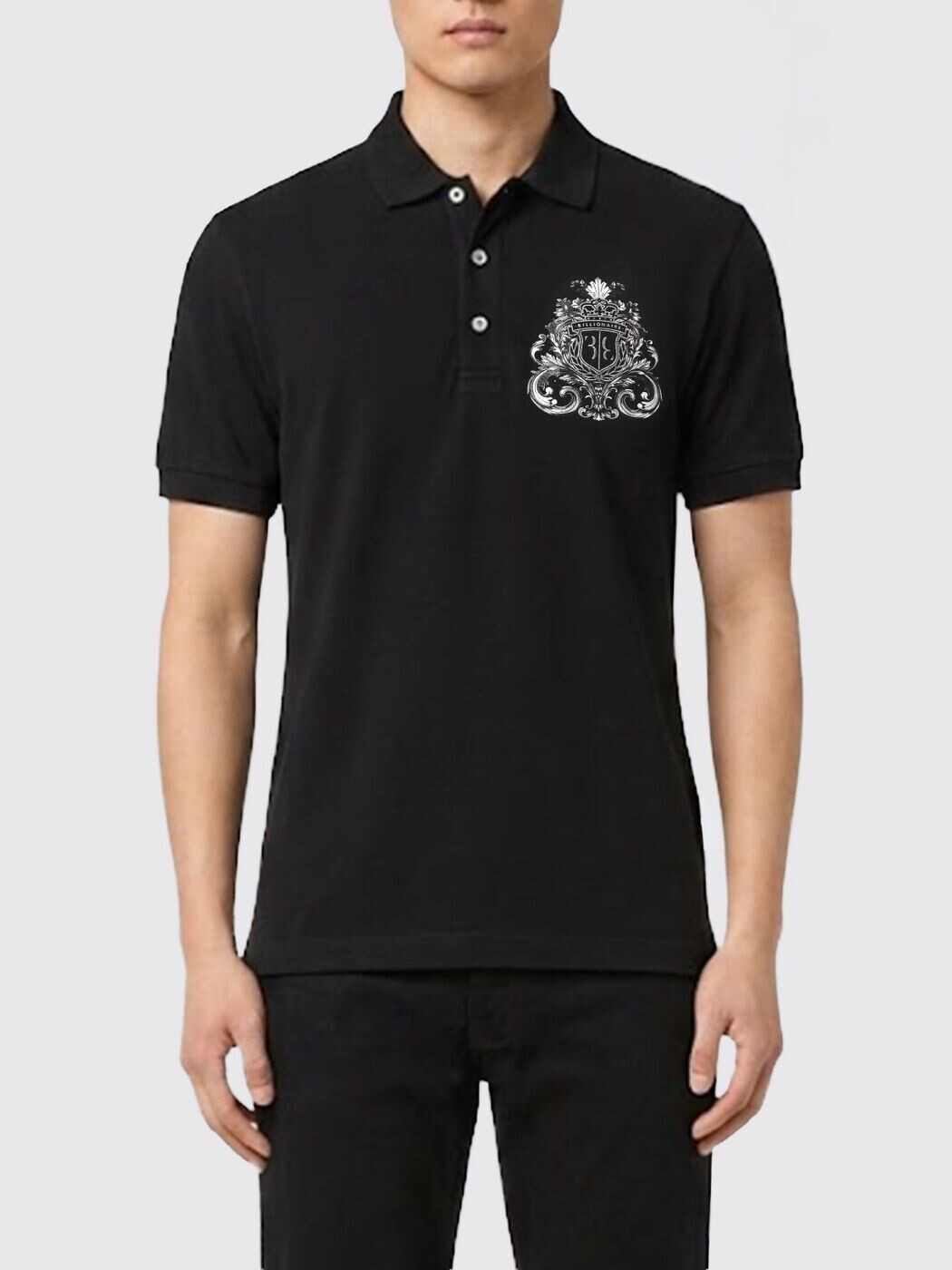 ビリオネア BILLIONAIRE スポーツシャツ メンズ 黒いこと Polo shirts IAECMRK0103BTE032N 関税 貨物輸送無料 2026SS gi