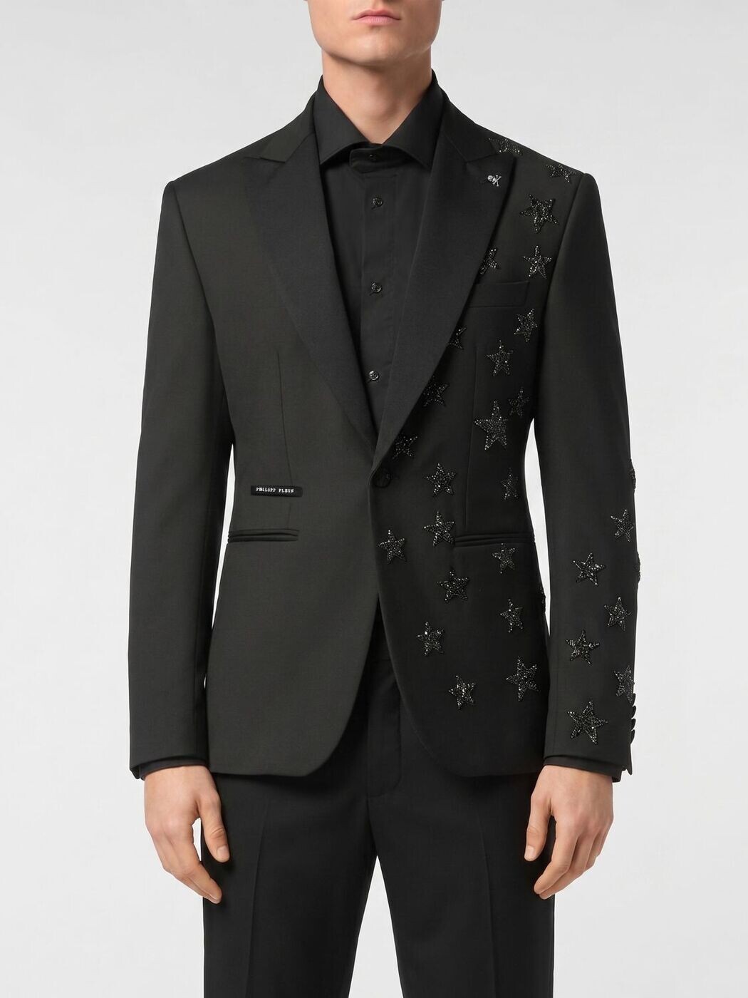フィリップ 飾り気の無い PHILIPP PLEIN 上衣 メンズ 黒いこと Jackets PAECMRF1988PTE076N 関税 貨物輸送無料 2026SS gi