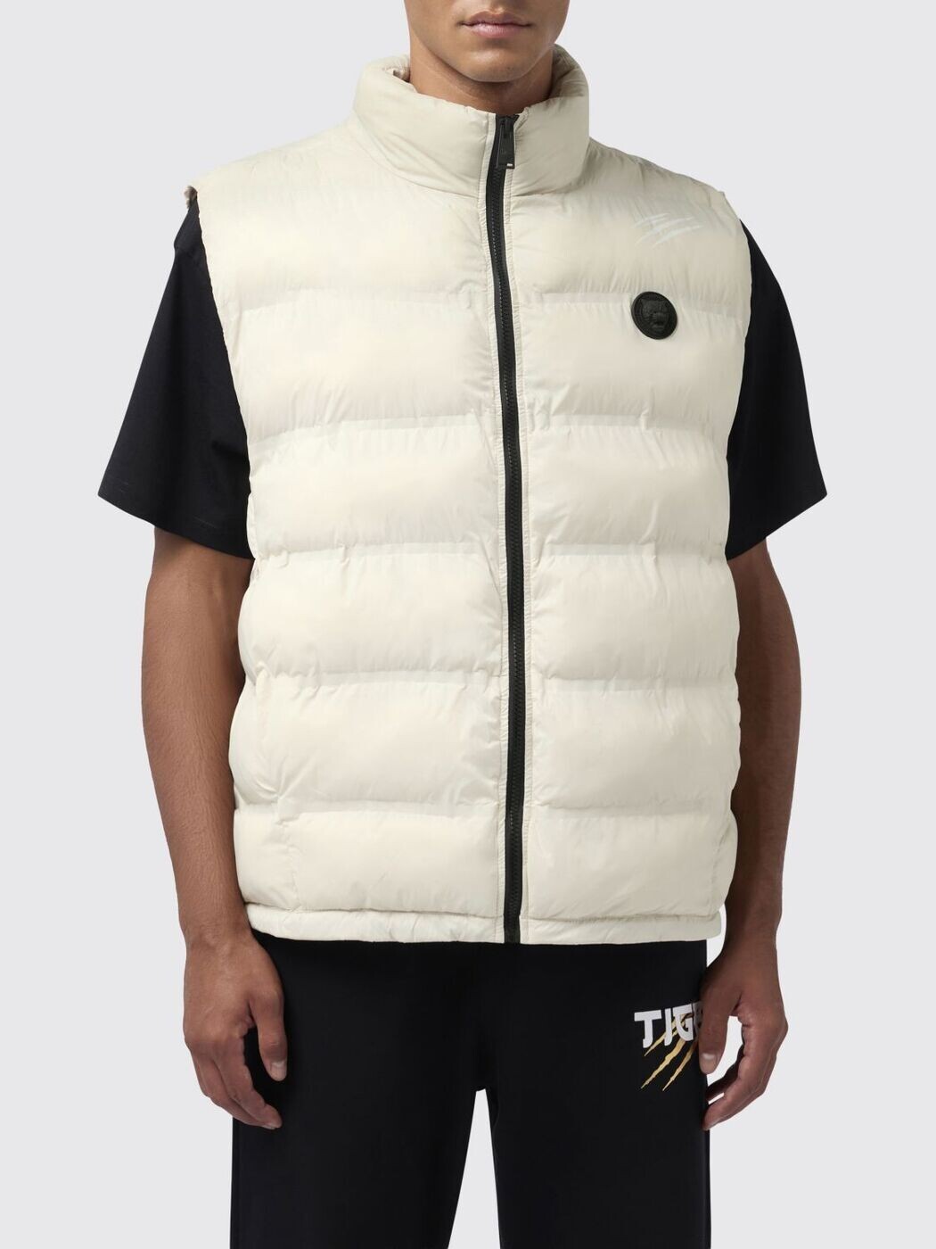 飾り気の無い運動競技 PLEIN SPORT ジレ より良い メンズ 薄墨色 Vests SAECMRC0212STE003N 関税 貨物輸送無料 2026SS gi