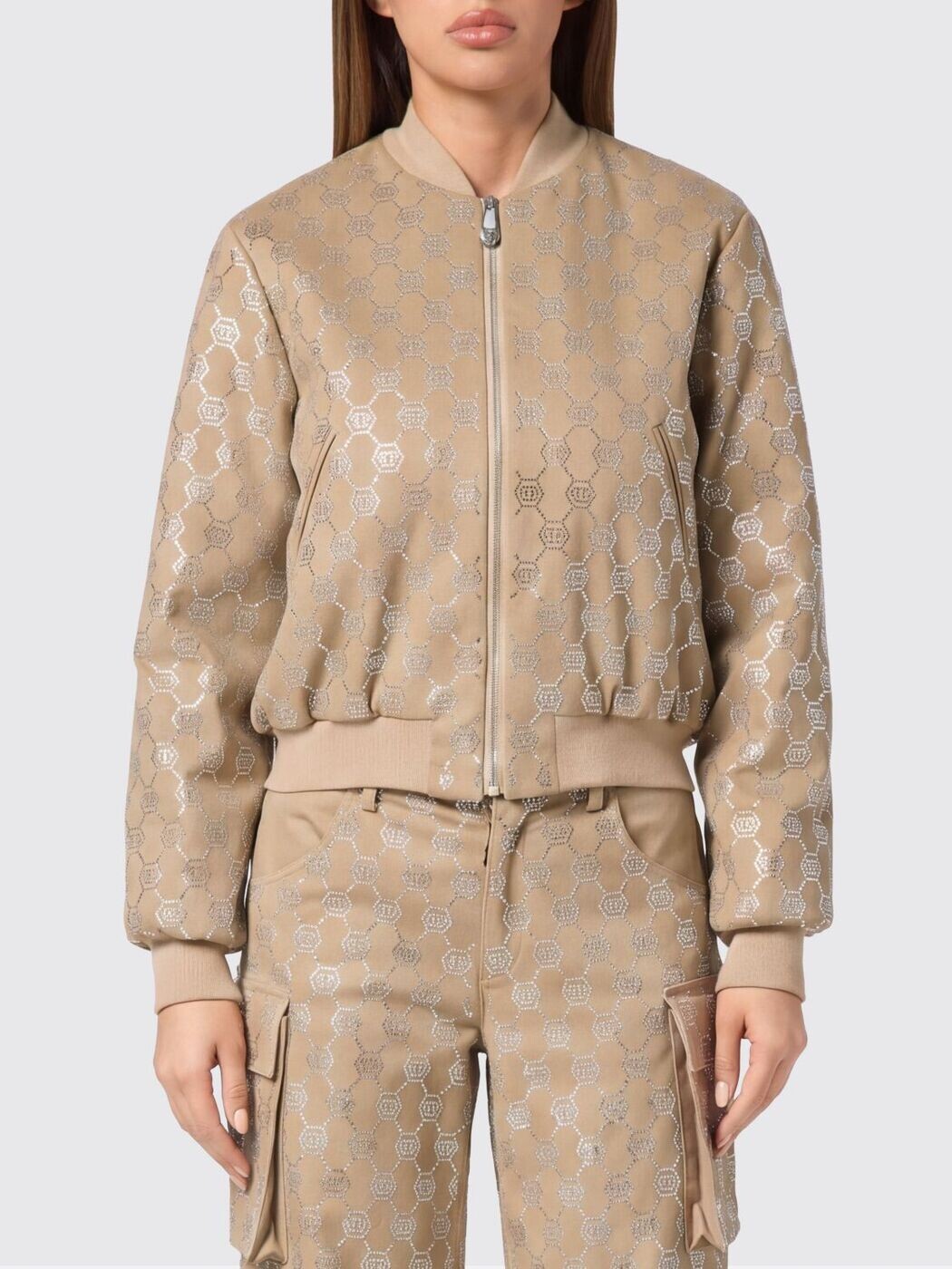 フィリップ飾り気のない PHILIPP PLEIN 背広上衣 背広 上衣 レディース ベージュ Suit Jackets AADCWRB1439PTE006N 関税 貨物輸送無料 2026SS gi