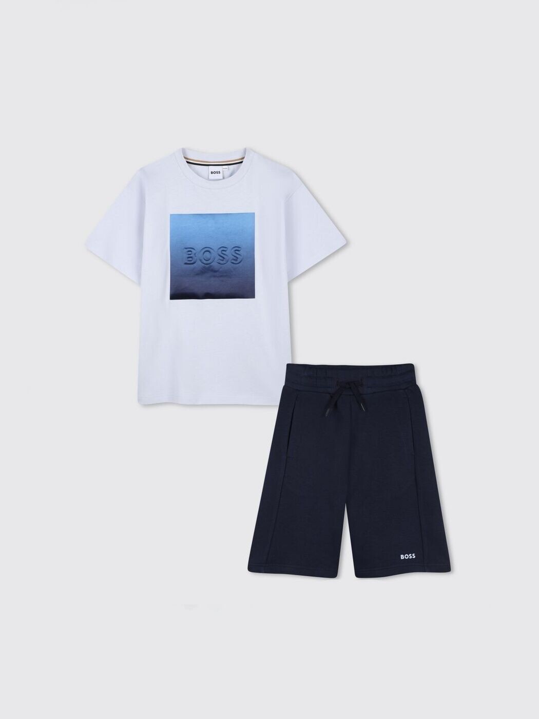 ヒューゴ 主任者 HUGO BOSS セットアップ ボーイズ 青碧 Jumpsuits J53007 関税 貨物輸送無料 2026SS gi