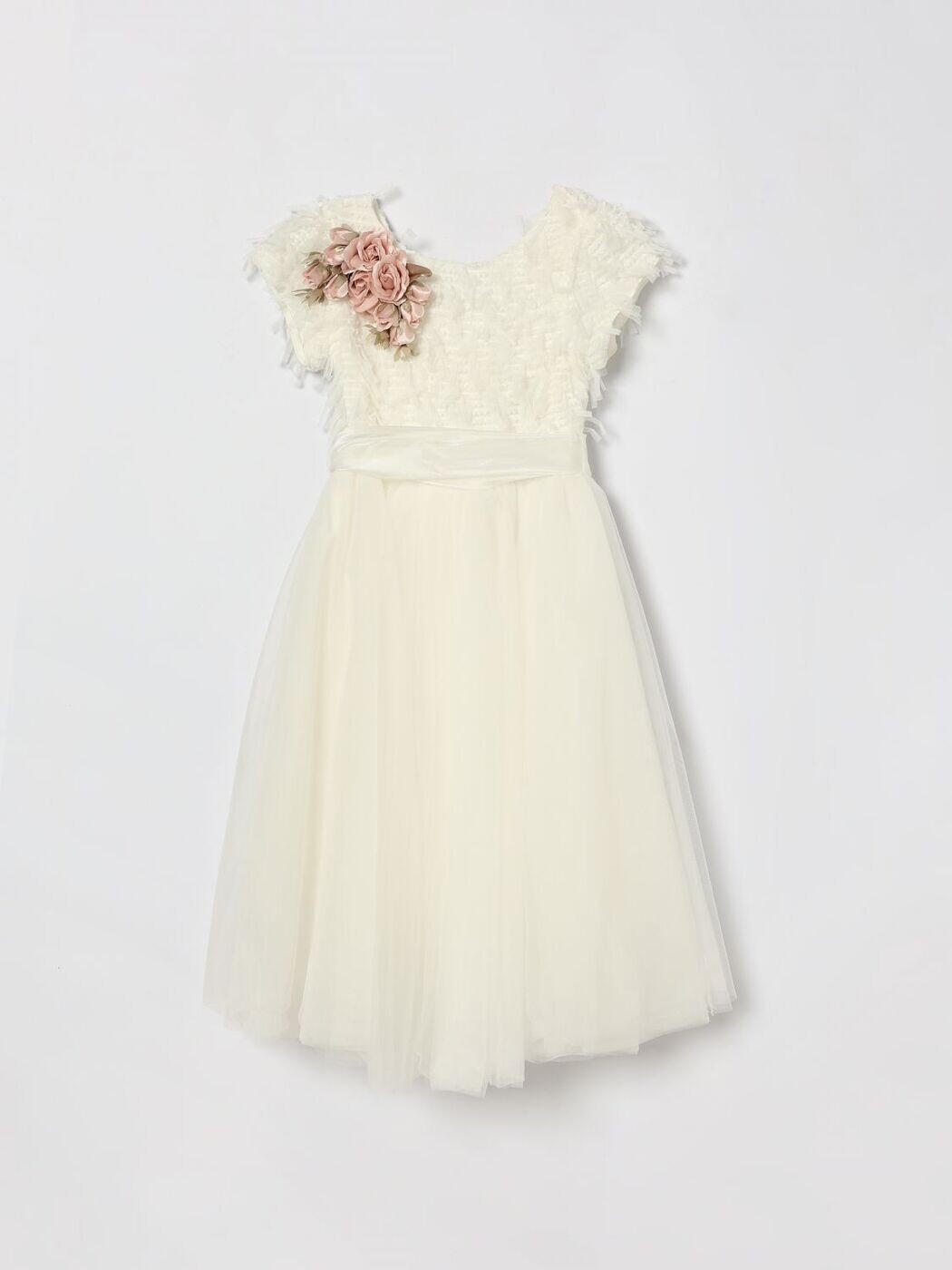 モナリザ MONNALISA ロング御召しもの 御召しもの ガールズ 白いこと Long dresses 79G9007044 関税 貨物輸送無料 2026SS gi