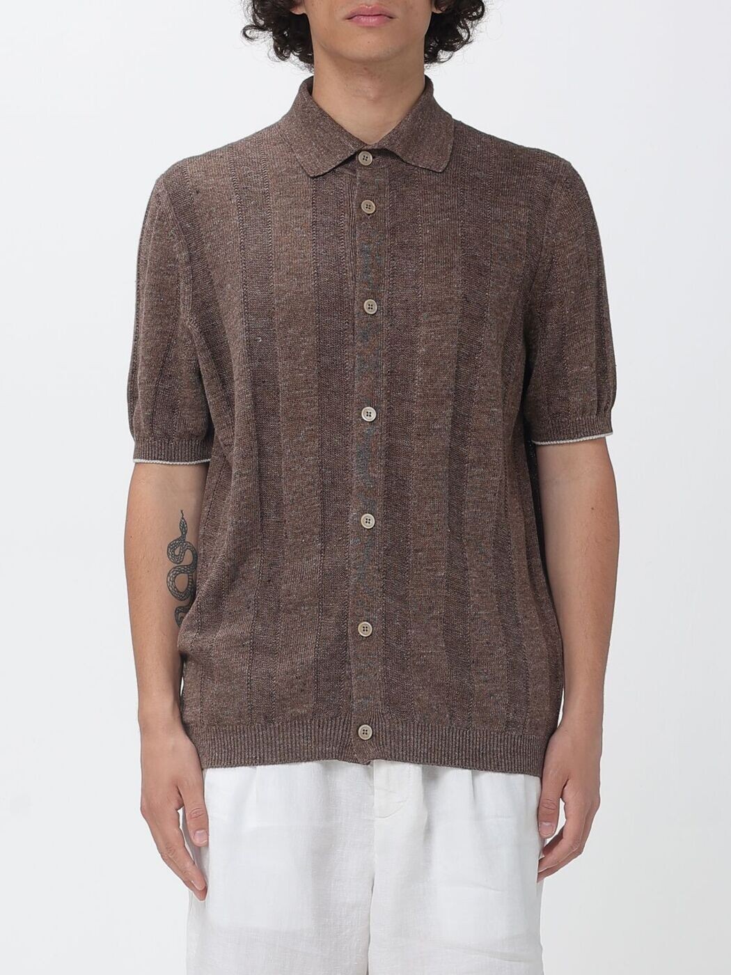 ブルネロ クチネリ BRUNELLO CUCINELLI ティーシャツ メンズ 赤銅色 Shirts M2L707805 関税 貨物輸送無料 2026SS gi