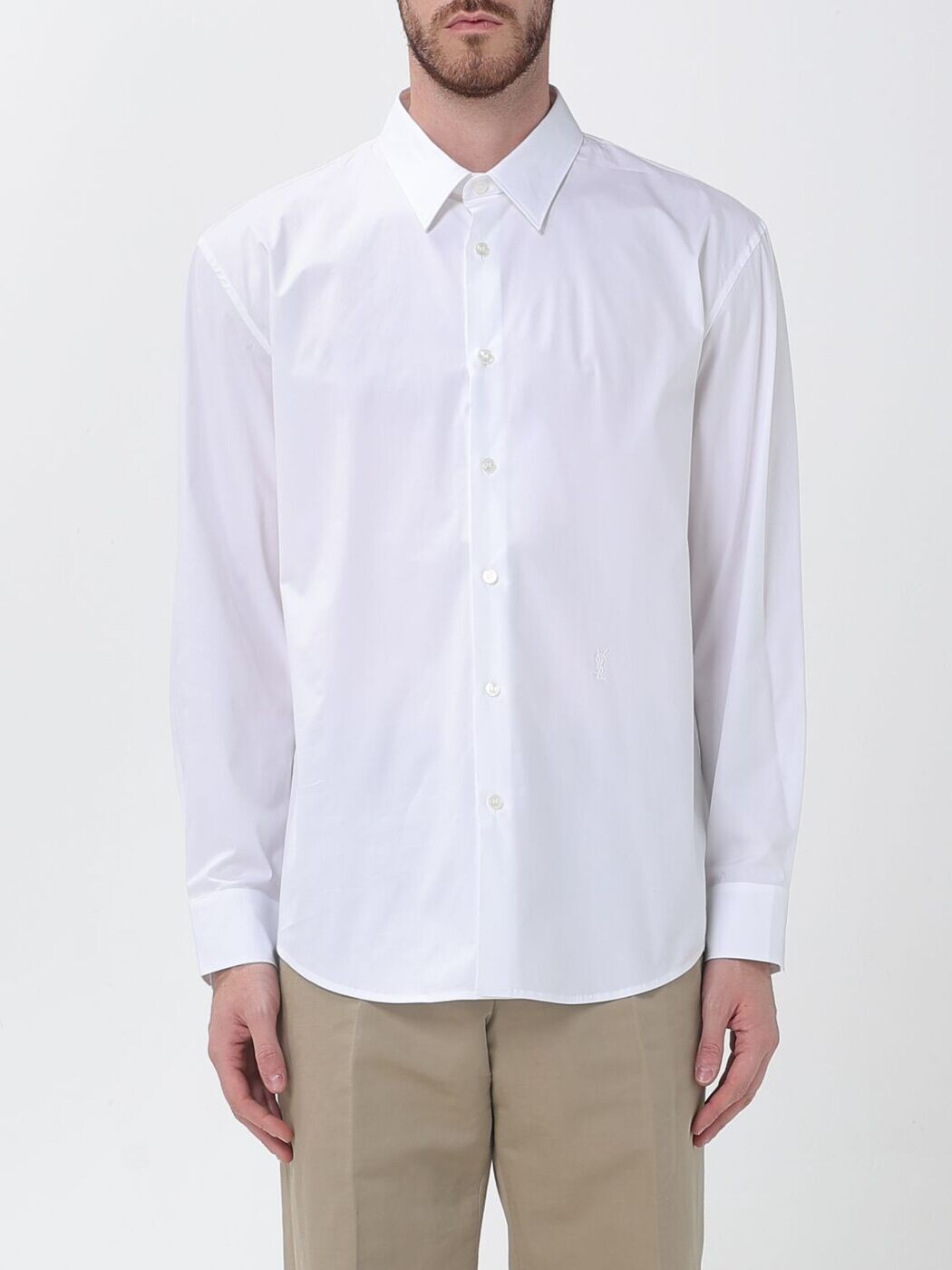 前日 サンローラン SAINT LAURENT PARIS プルオーバー メンズ 白いこと Shirts 859779Y2N48 関税 貨物輸送無料 2026SS gi