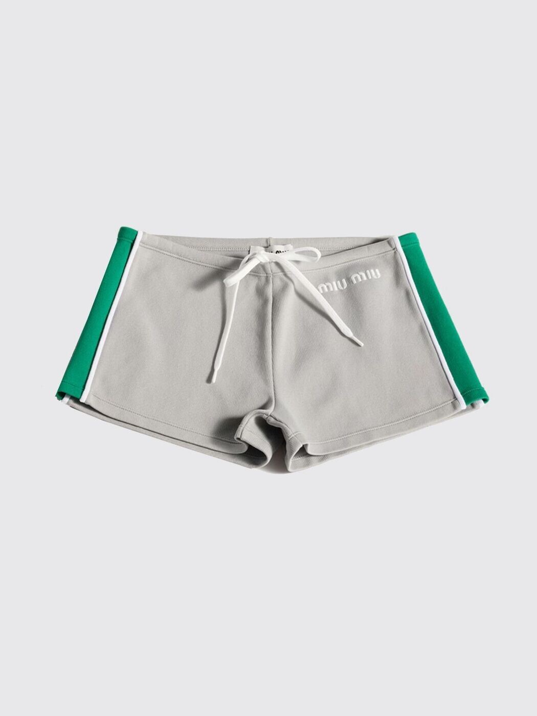 ミュウ ミュウ MIU MIU ジーンズさる股引き さる股引き レディース 薄墨色 Denim shorts MMP290148O 関税 貨物輸送無料 2026SS gi