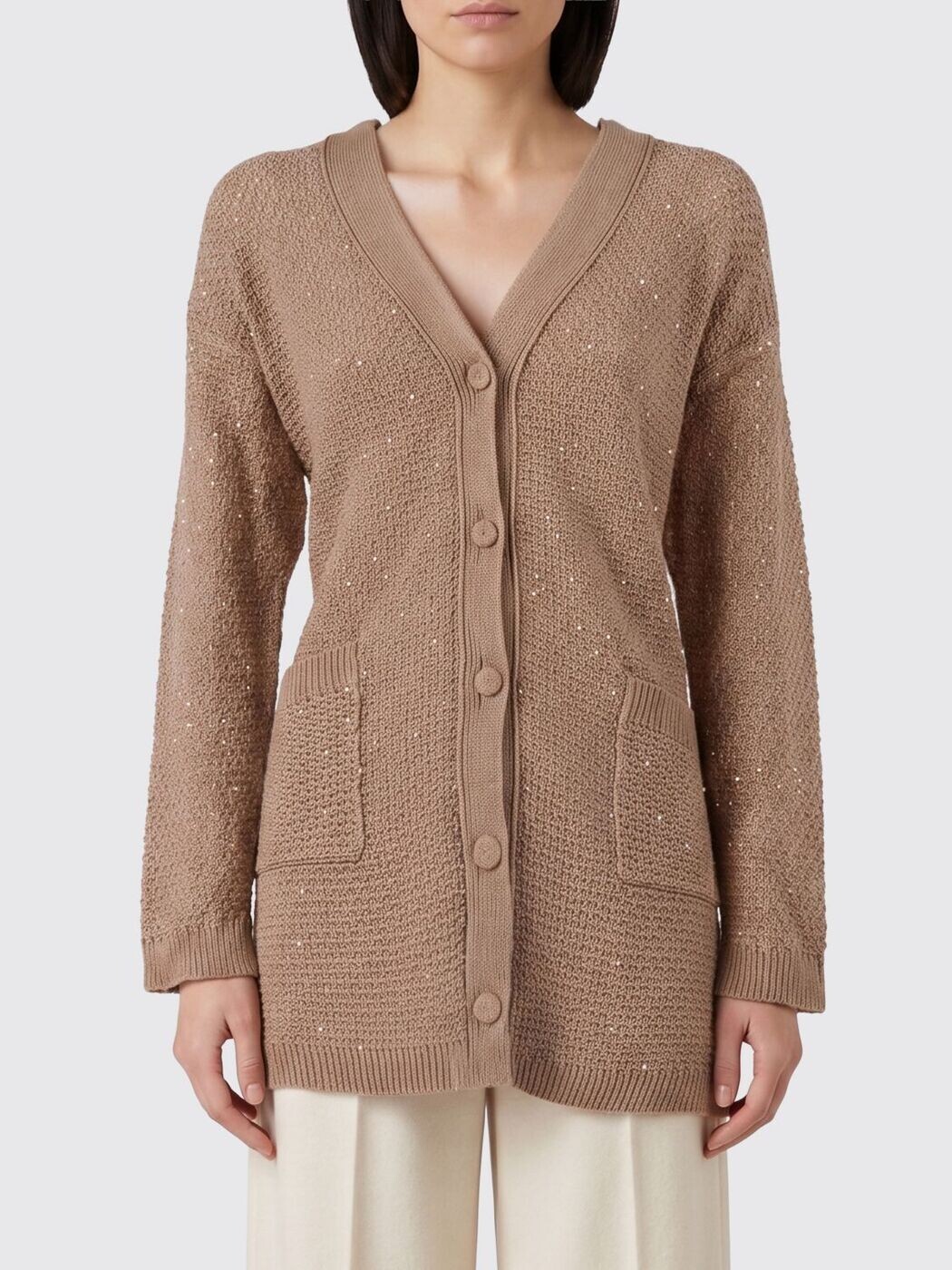 ファビアナ フィリッピ FABIANA FILIPPI プルオーバー 編み物御召しもの レディース 赤銅色 Knitwear MAD276F532M120 関税 貨物輸送無料 2026SS gi