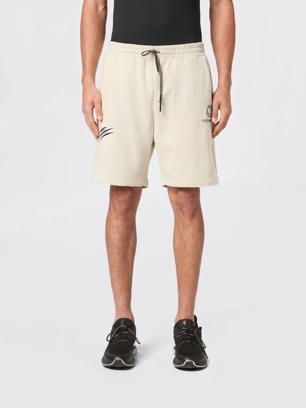 飾り気の無い運動競技 PLEIN SPORT さる股引き メンズ 薄墨色 Shorts SAECMJT2473STE001N 関税 貨物輸送無料 2026SS gi