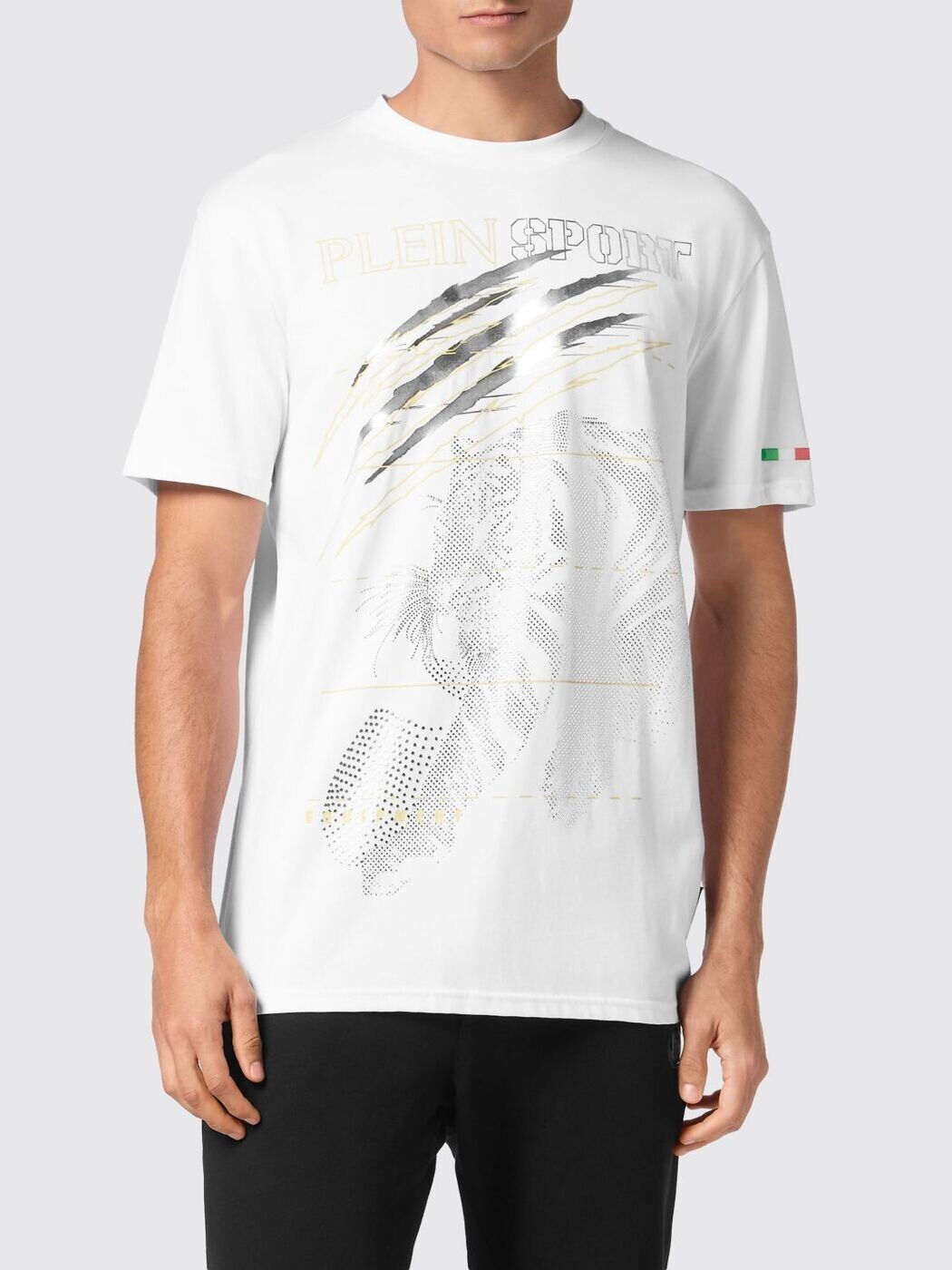 プレインスポーツ PLEIN SPORT Tシャツ メンズ ホワイト T-shirts SAECMTK8006STE001N White 関税 送料無料 2026SS gi|BRANDSHOP「il Tesoro」