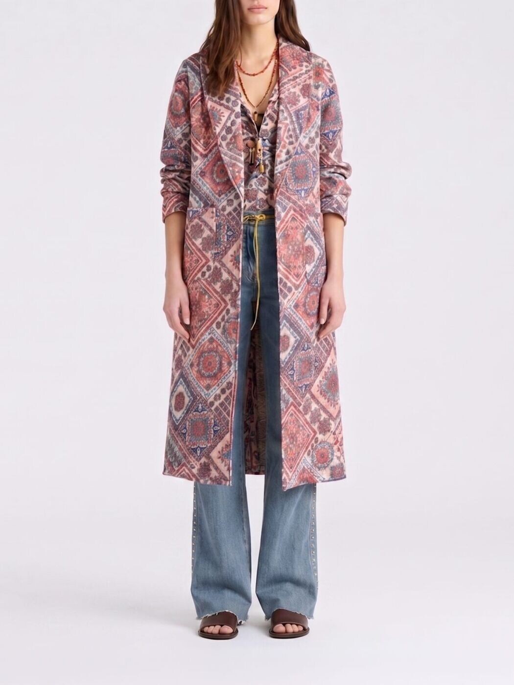 モモニ MOMONI トレンチコート 厚地の外套 レディース マルチ色合い Coats and trench coats 265MMOCO020265MO36 関税 貨物輸送無料 2026SS gi