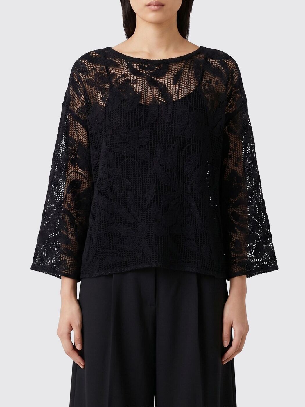 カングラ KANGRA プルオーバー トップス レディース 黒いこと T-shirts and tops S6A393001 関税 貨物輸送無料 2026SS gi