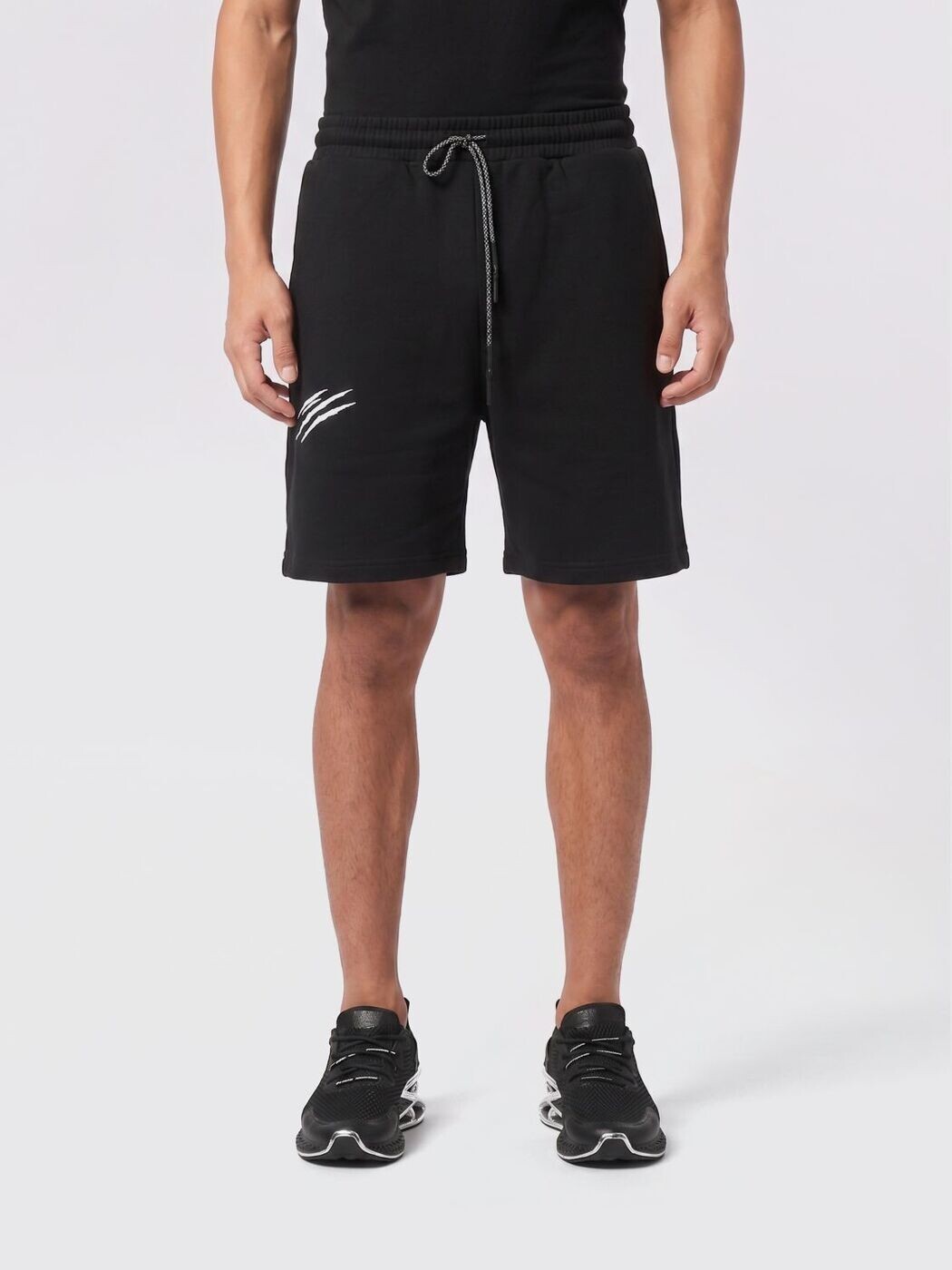 飾り気の無い運動競技 PLEIN SPORT さる股引き メンズ 黒いこと Shorts SAECMJT2473STE001N 関税 貨物輸送無料 2026SS gi