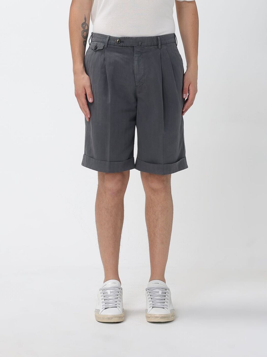 ピーティー トリノ PT TORINO さる股引き メンズ 薄墨色 Shorts CBBT2PZP0CL1SD61 関税 貨物輸送無料 2026SS gi