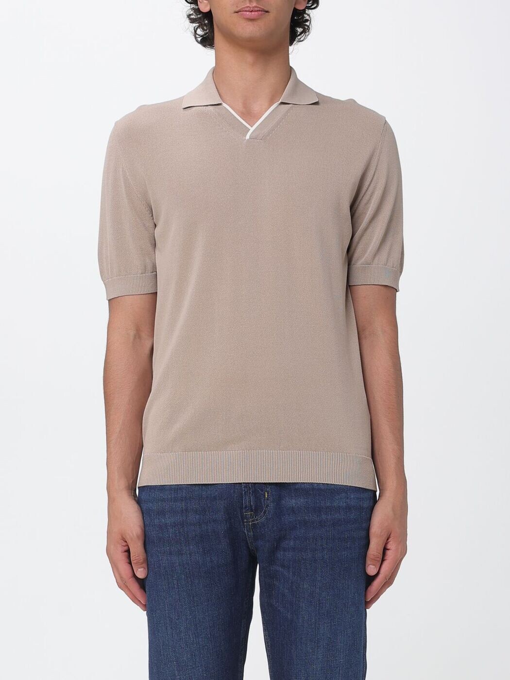 ザノーネ ZANONE スポーツシャツ メンズ ベージュ Polo shirts 810342ZQ300 関税 貨物輸送無料 2026SS gi