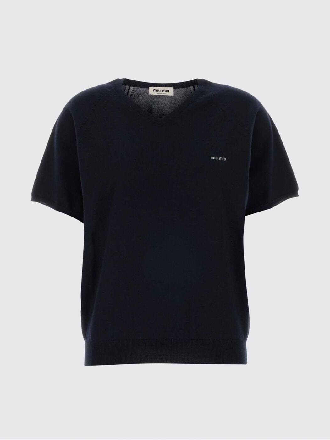 ミュウ ミュウ MIU MIU スウェーター 編み物お召しもの レディース 青色 Knitwear MML04VSOOO16WJ 関税 貨物輸送無料 2026SS gi