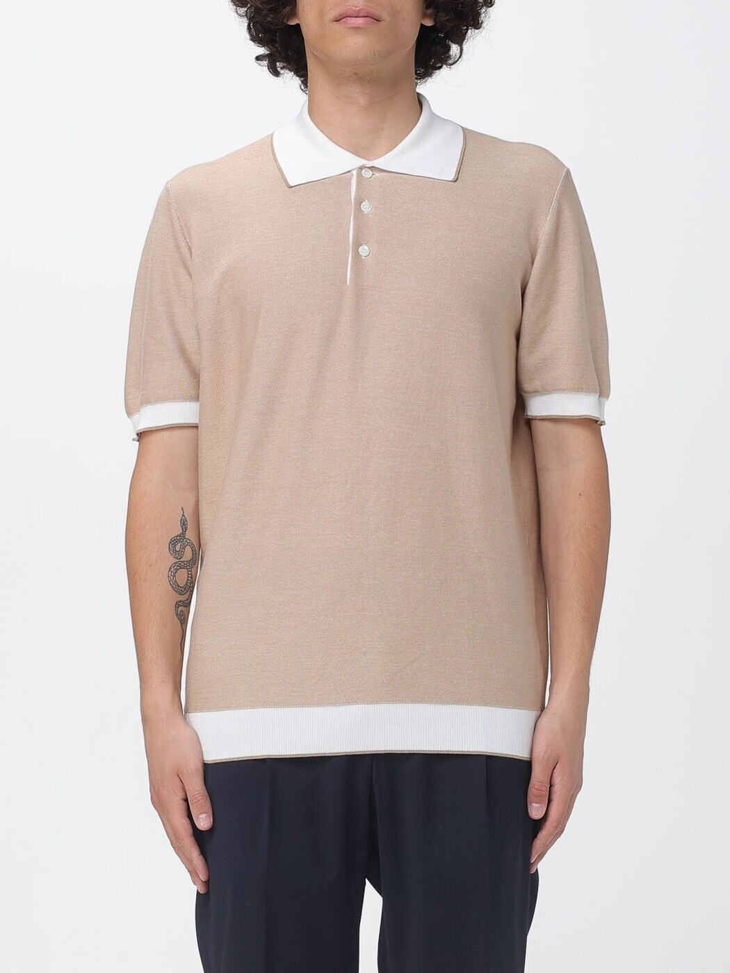 ドルモア DRUMOHR スポーツシャツ メンズ ベージュ Polo shirts D0G145SP 関税 貨物輸送無料 2026SS gi