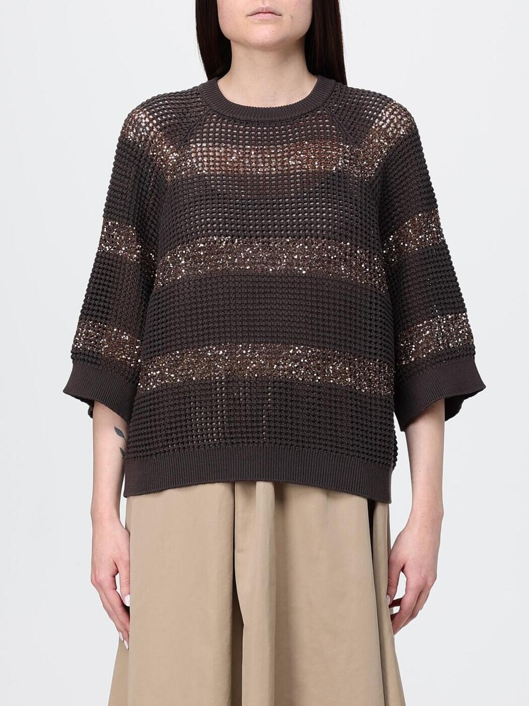 ブルネロクチネリ BRUNELLO CUCINELLI プルオーバー 編み物御召しもの レディース Knitwear MDT746400 関税 貨物輸送無料 2026SS gi