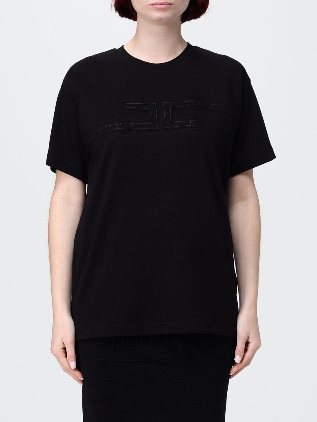 エリザベッタ フランキ ELISABETTA FRANCHI スポーツシャツ プルオーバー レディース 黒いこと T-shirts and polo shirts MA66P61E2 関税 貨物輸送無料 2026SS gi