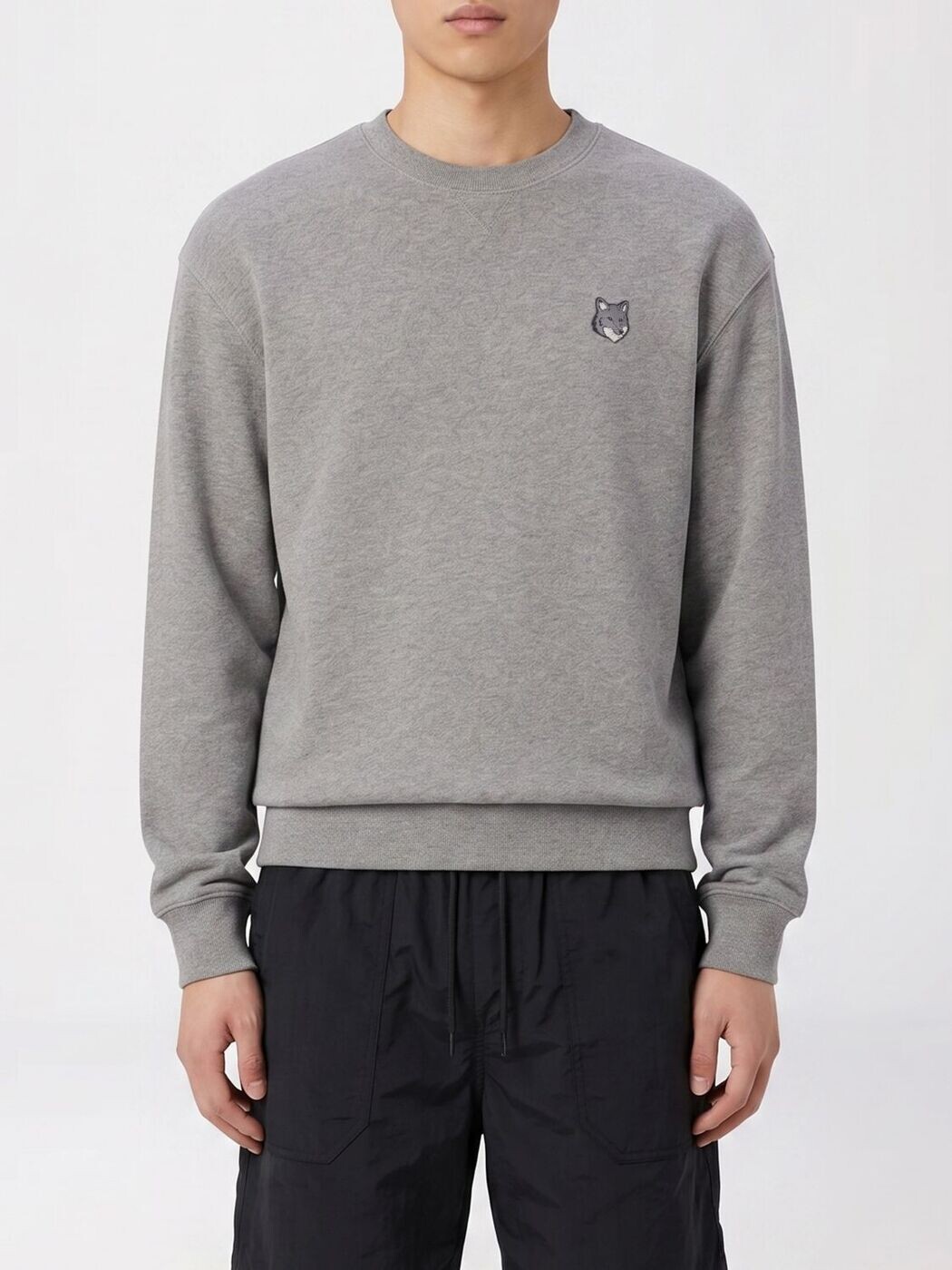 棲み家 稲荷 MAISON KITSUNE トレーナー 調教師 メンズ 薄墨色 Sweatshirts PM00304KM0341 関税 貨物輸送無料 2026SS gi