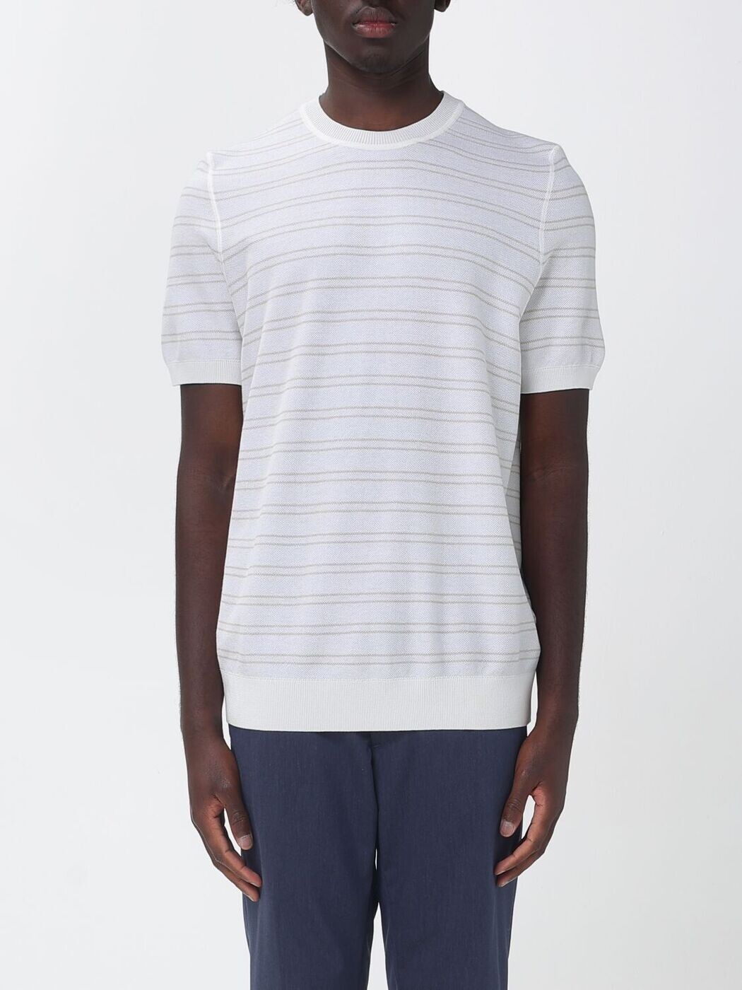 雇い主 BOSS プルオーバー 編み物御召しもの メンズ 白いこと Knitwear 50560482 White 関税 貨物輸送無料 2026SS gi