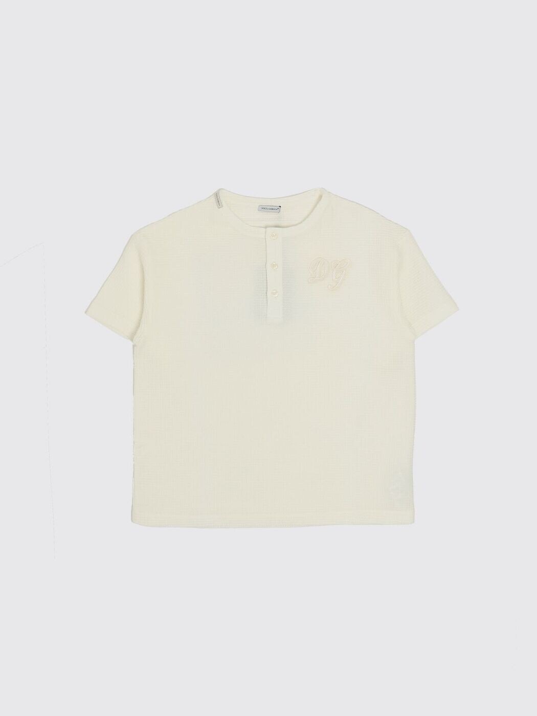 ドルチェ＆ガッバーナ DOLCE\u0026GABBANA ロング衣袂ティーシャツ ティーシャツ ボーイズ 白いこと Long sleeve t-shirts L44S69FU628 関税 貨物輸送無料 2026SS gi