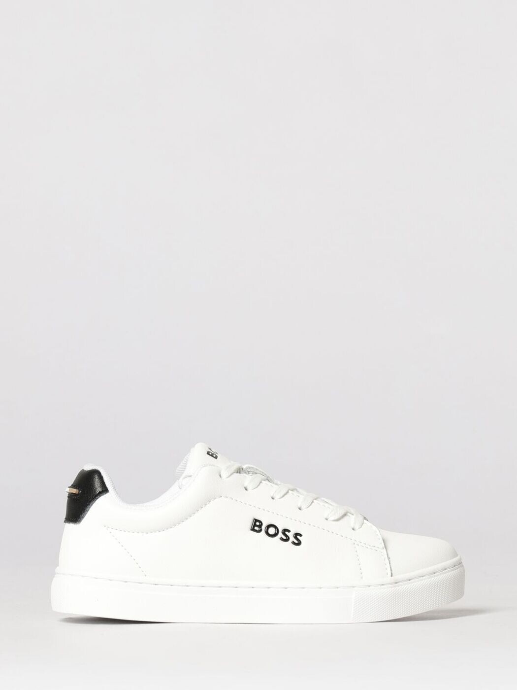 ヒューゴ 主任者 HUGO BOSS 木目細かスニーカー スニーカー ボーイズ 白いこと Flat sneakers J53248 関税 貨物輸送無料 2026SS gi