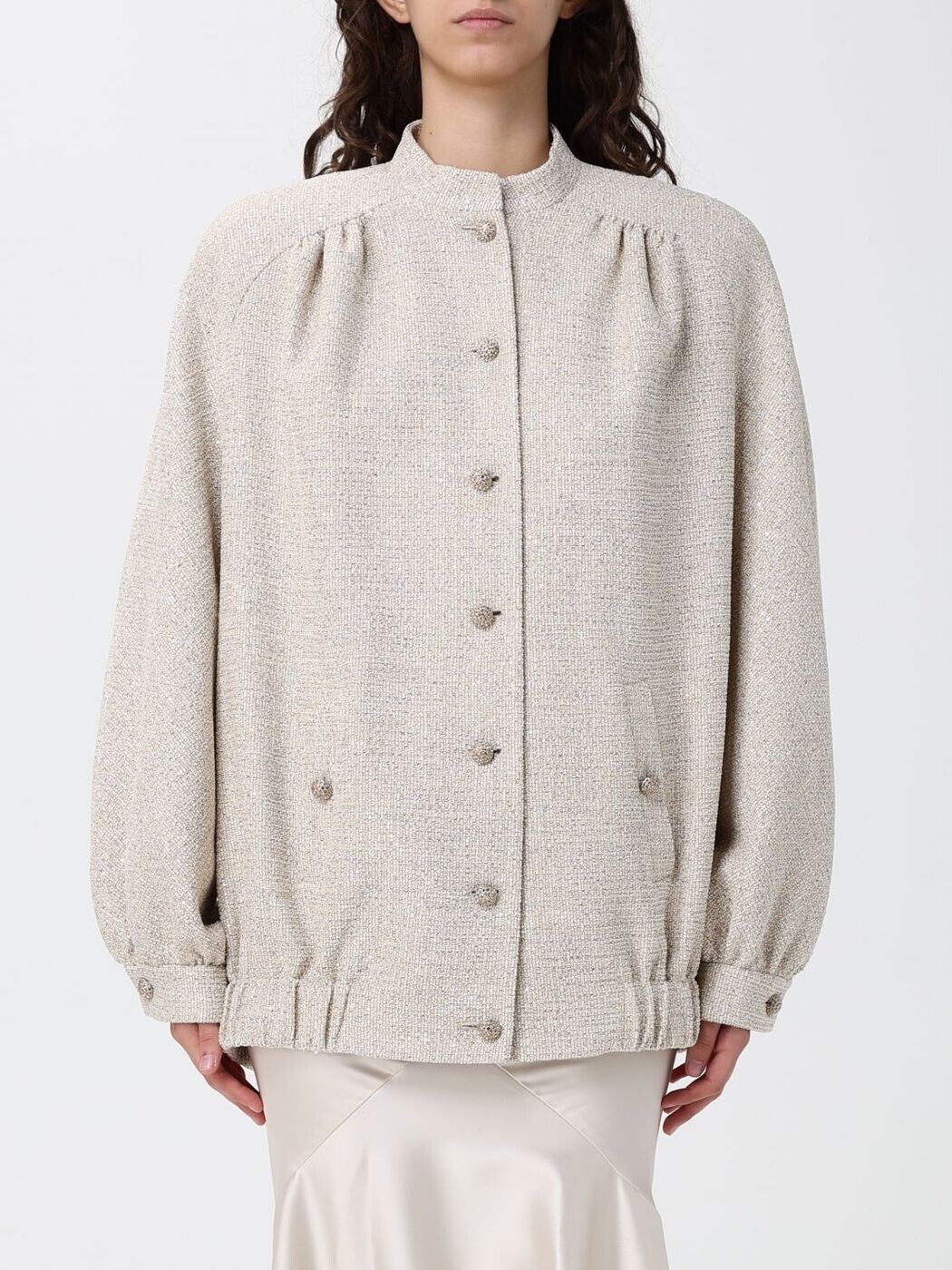 アレッサンドラ 一財産 ALESSANDRA RICH 背広上衣 背広 上衣 レディース ベージュ Suit Jackets FABX4337F4708 関税 貨物輸送無料 2026SS gi