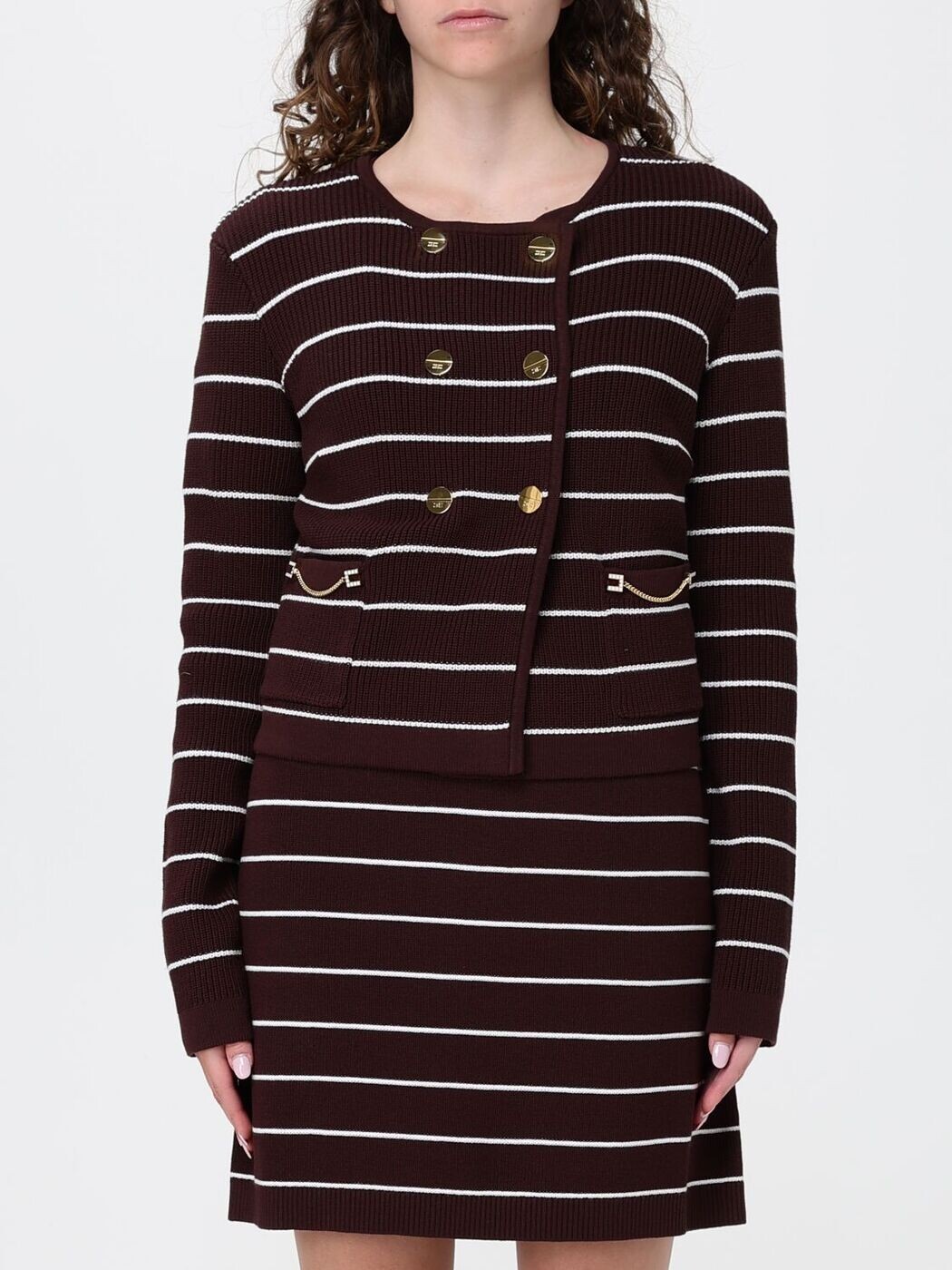 エリザベッタ フランキ ELISABETTA FRANCHI プルオーバー 編み物御召しもの レディース Knitwear MK03S62E2 関税 貨物輸送無料 2026SS gi
