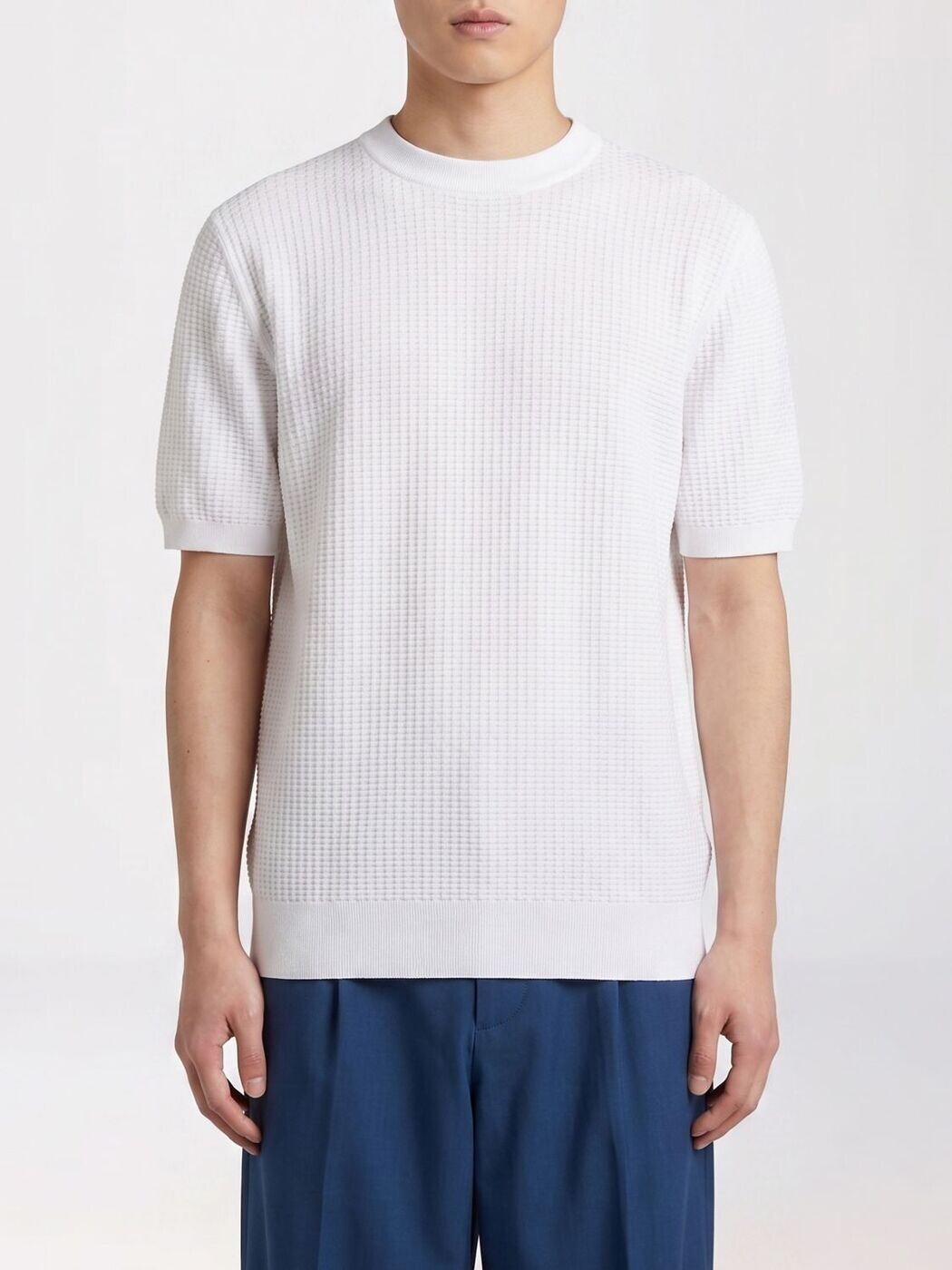 雇い主 BOSS プルオーバー 編み物御召しもの メンズ 白いこと Knitwear 50560468 White 関税 貨物輸送無料 2026SS gi