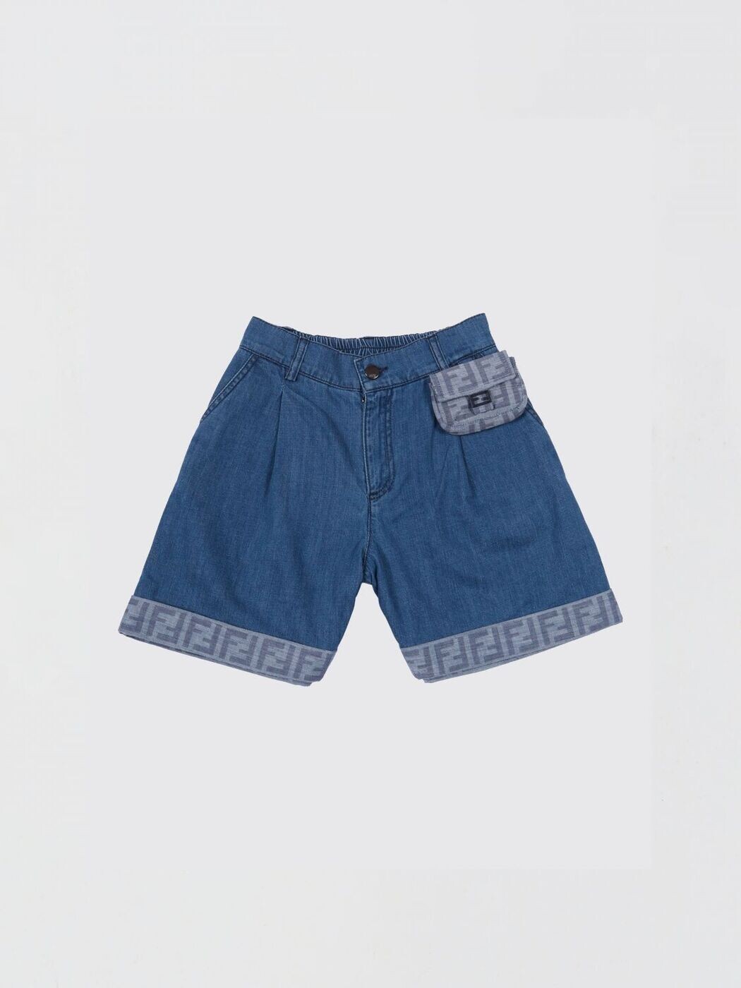FENDI FENDI 遊撃手ズボン下 ズボン下 さる股引き ボーイズ 青碧 Shorts JFF400AVWI 関税 貨物輸送無料 2026SS gi