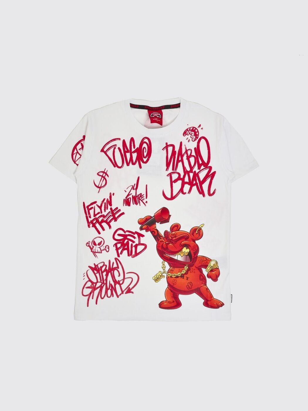 スプレイグラウンド SPRAYGROUND ロング衣袂ティーシャツ ティーシャツ ボーイズ 白いこと Long sleeve t-shirts SPY1399 ~ 関税 貨物輸送無料 2026SS gi