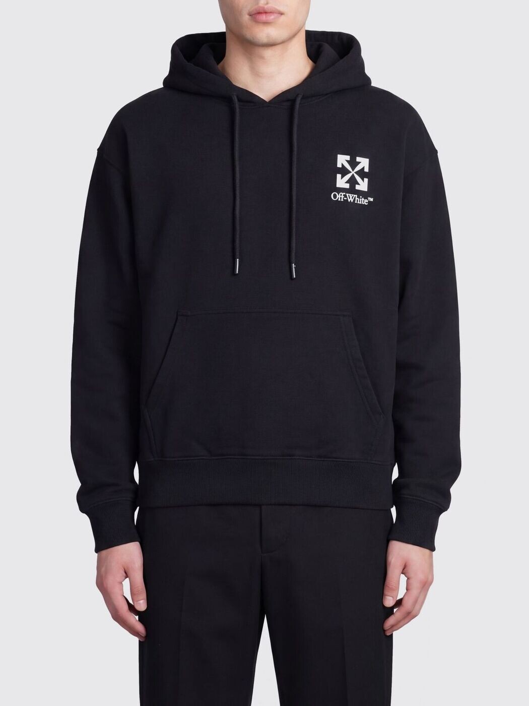 象牙色 OFF WHITE トレーナー 調教師 メンズ 黒いこと Sweatshirts OMBB085S26FLE00O 関税 貨物輸送無料 2026SS gi