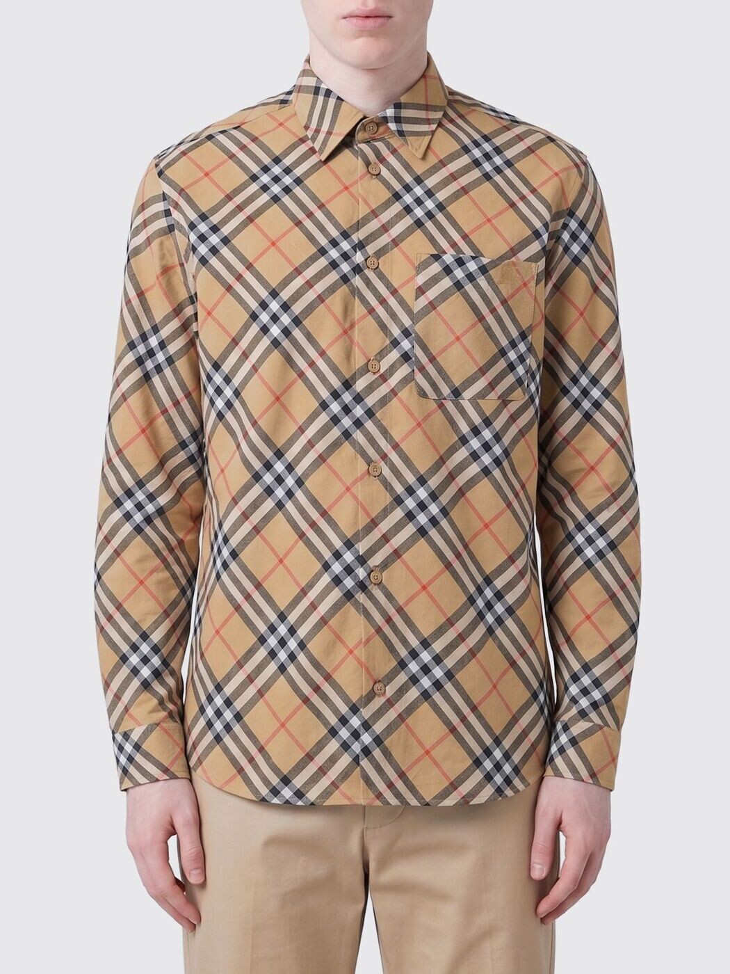バーバリー BURBERRY プルオーバー メンズ ベージュ Shirts 8123684 ~ 関税 貨物輸送無料 2026SS gi