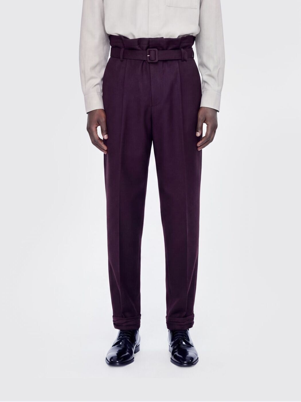 前日 サンローラン SAINT LAURENT PARIS ズボン ズボン下 メンズ パープル Trousers 857058Y1N02 関税 貨物輸送無料 2026SS gi