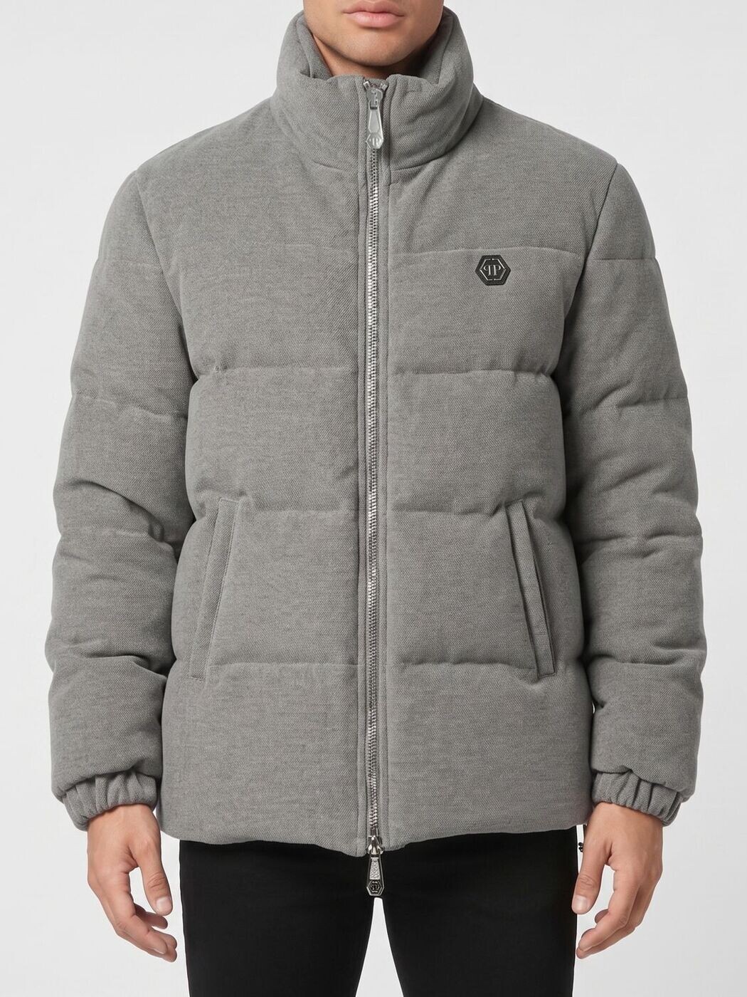 フィリップ 飾り気の無い PHILIPP PLEIN 上衣 メンズ 薄墨色 Jackets AAECMRB2877PTE076N 関税 貨物輸送無料 2026SS gi