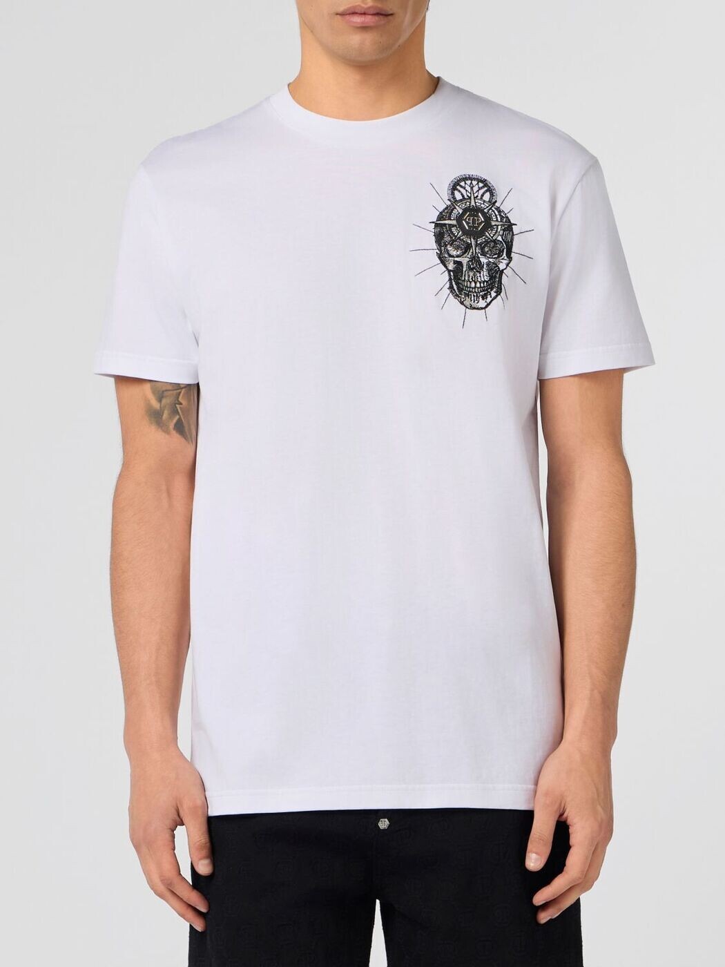 フィリップ プレイン PHILIPP PLEIN Tシャツ メンズ ホワイト T-shirts SAFCMTK8816PJY002N White 関税 送料無料 2026SS gi｜BRANDSHOP「il Tesoro」