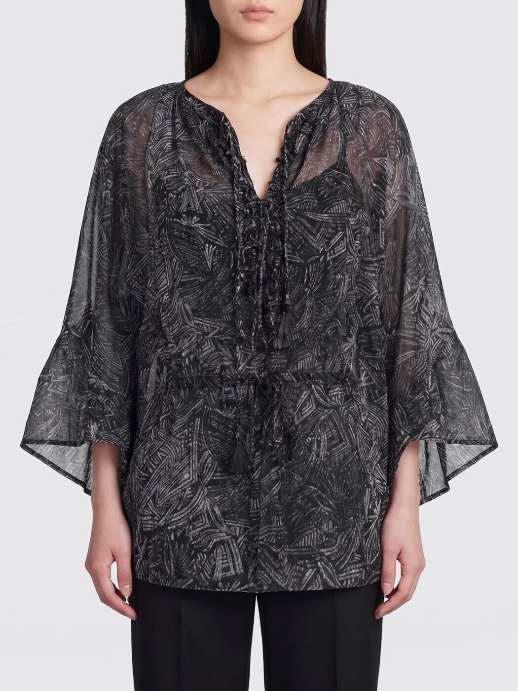 イザ呼びりん マラン ISABEL MARANT プルオーバー トップス レディース 黒いこと T-shirts and tops HT0864FAD2J05I Black 関税 貨物輸送無料 2026SS gi