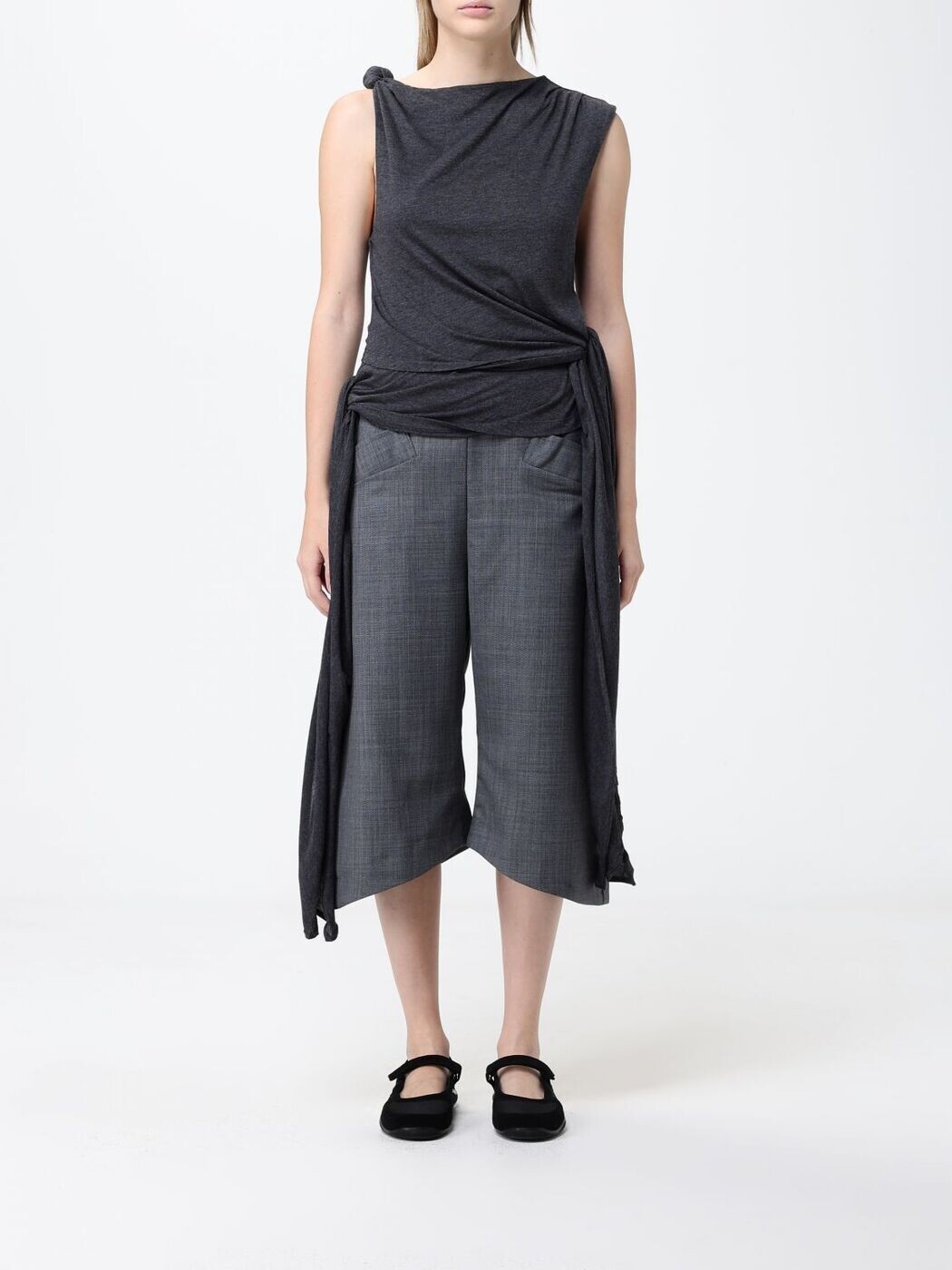 ガニー GANNI プルオーバー トップス レディース 薄墨色 T-shirts and tops A1040288 関税 貨物輸送無料 2026SS gi