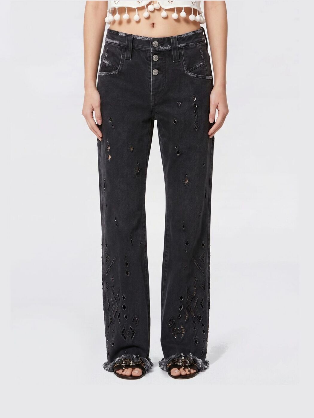 イザベル マラン ISABEL MARANT デニム レディース ブラック Jeans PA0698FAD2H01I Black 関税 送料無料 2026SS gi｜BRANDSHOP「il Tesoro」 61,380円