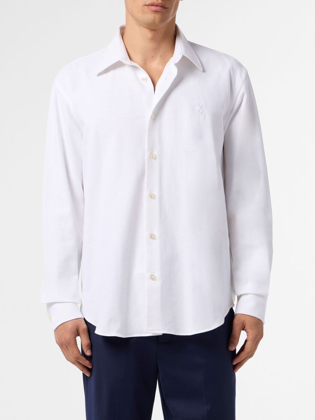 ビリオネア BILLIONAIRE プルオーバー メンズ 白いこと Shirts OAECMRP2461BKN003N 関税 貨物輸送無料 2026SS gi
