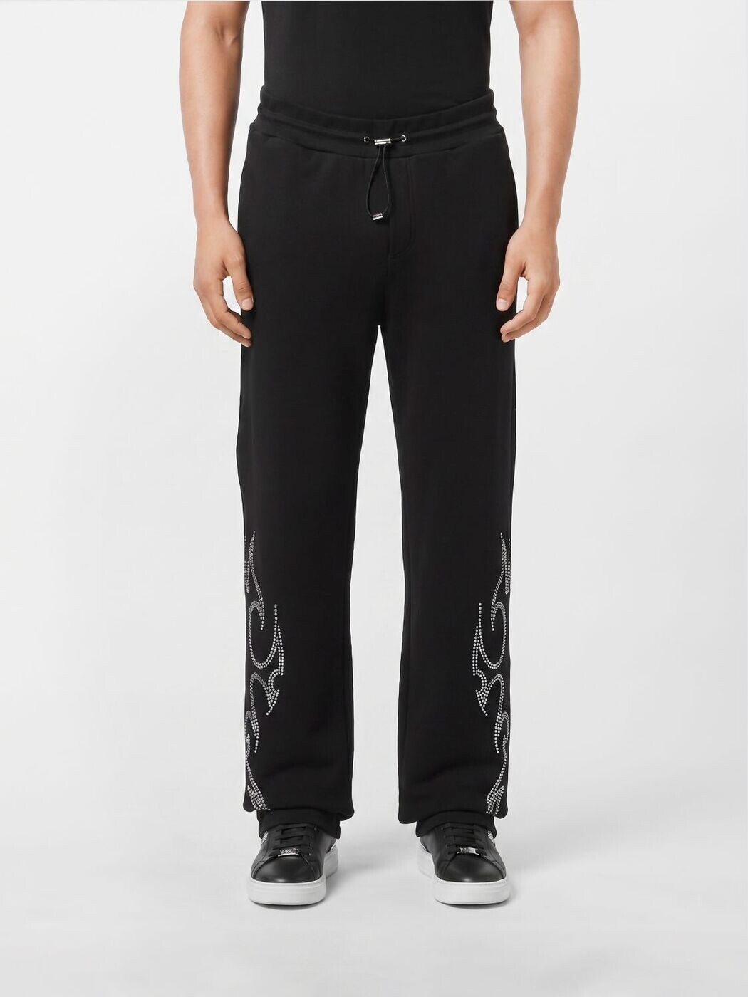 フィリップ 飾り気の無い PHILIPP PLEIN ズボン ズボン下 メンズ 黒いこと Trousers AAECMJT2712PTE003N Black 関税 貨物輸送無料 2026SS gi