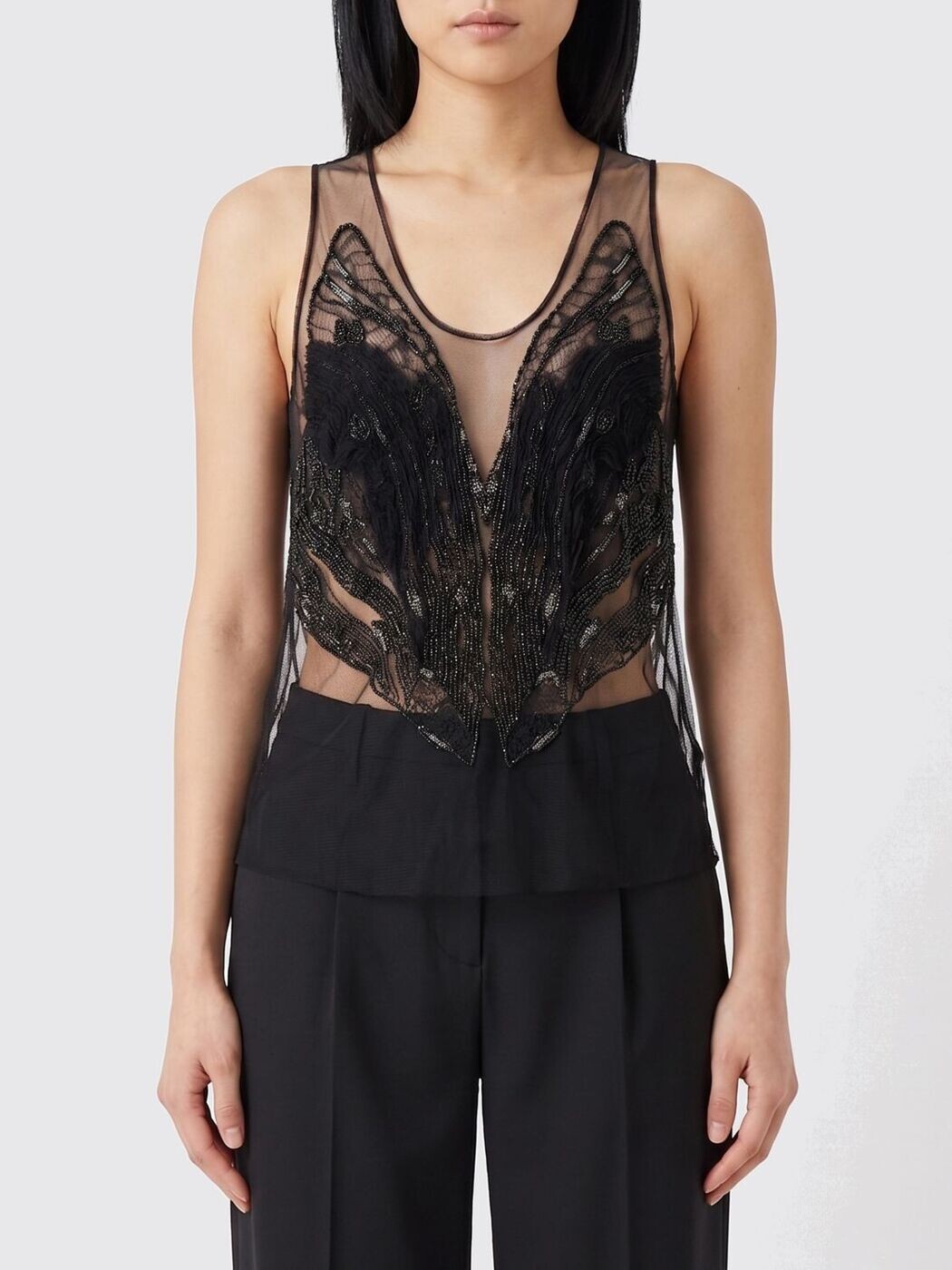 エリザベッタ フランキ ELISABETTA FRANCHI ティーシャツ トップス レディース 黒いこと T-shirts and tops RT06J62E2 関税 貨物輸送無料 2026SS gi