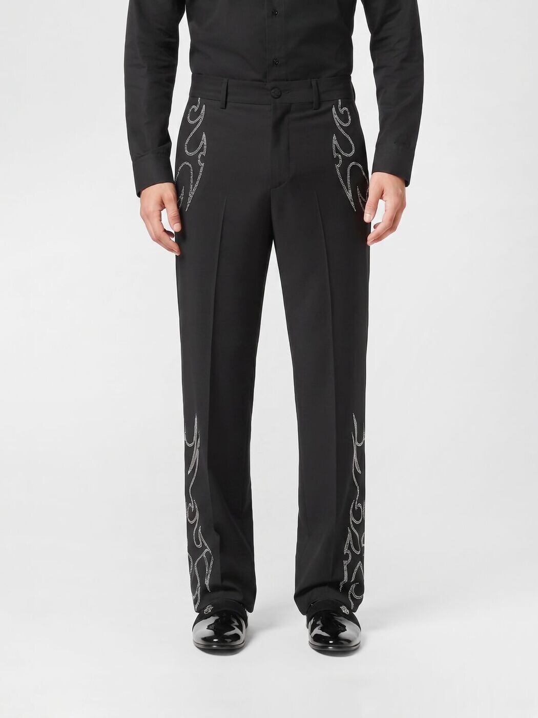 フィリップ プレイン PHILIPP PLEIN ズボン パンツ メンズ ブラック Trousers AAECMRT1619PTE022N Black 関税 送料無料 2026AW gi|BRANDSHOP「il Tesoro」