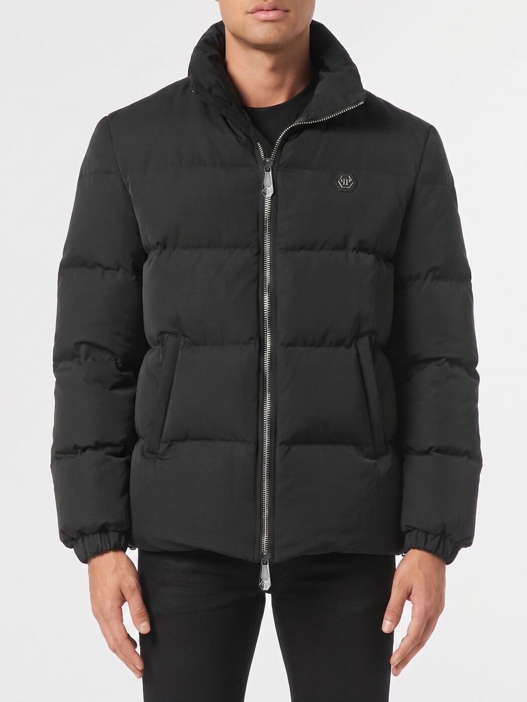 フィリップ 飾り気の無い PHILIPP PLEIN 上衣 メンズ 黒いこと Jackets AAECMRB2874PNY002N 関税 貨物輸送無料 2026SS gi